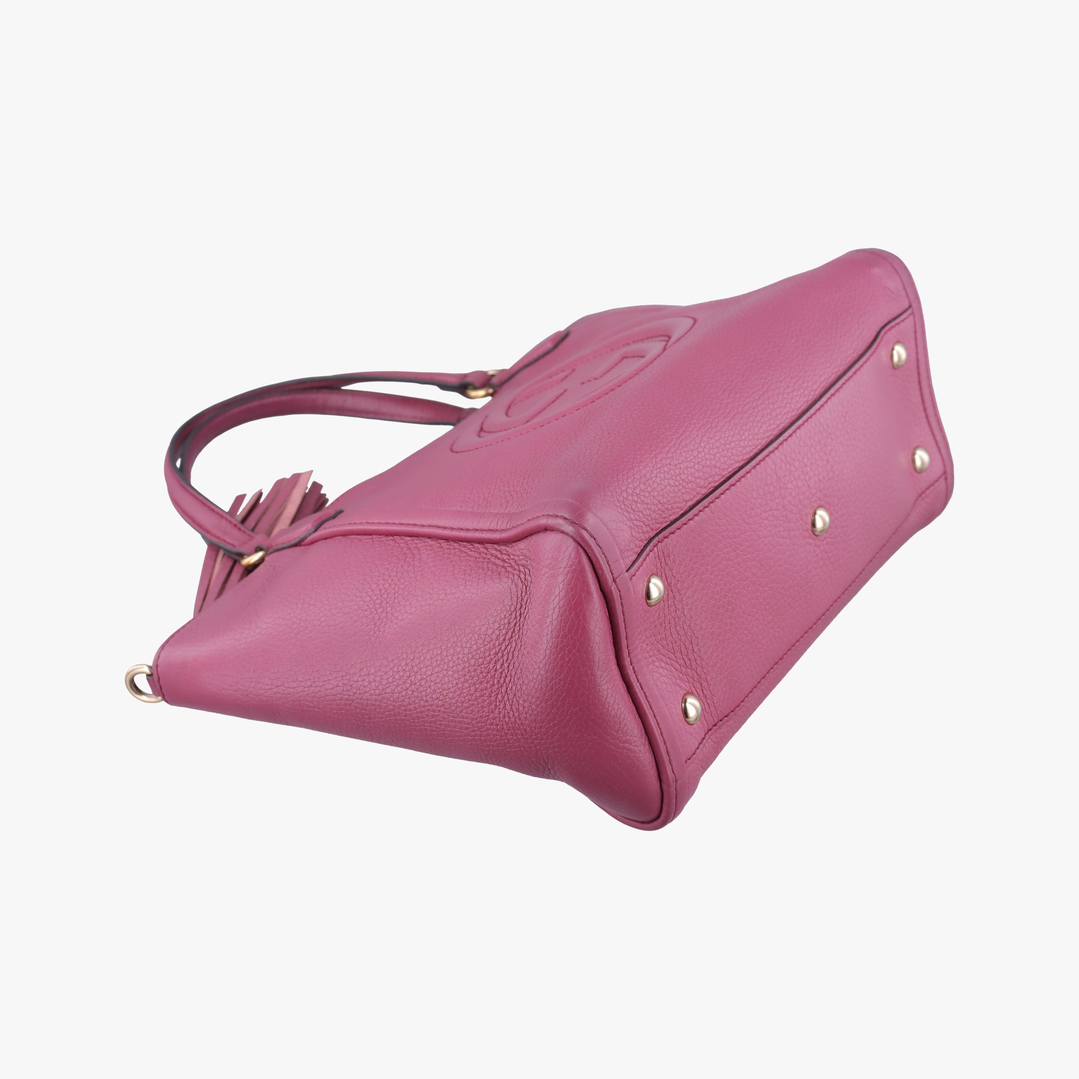 Pre-owned Gucci Soho Purple Leather 369176 shoulderbag | stylenewstar