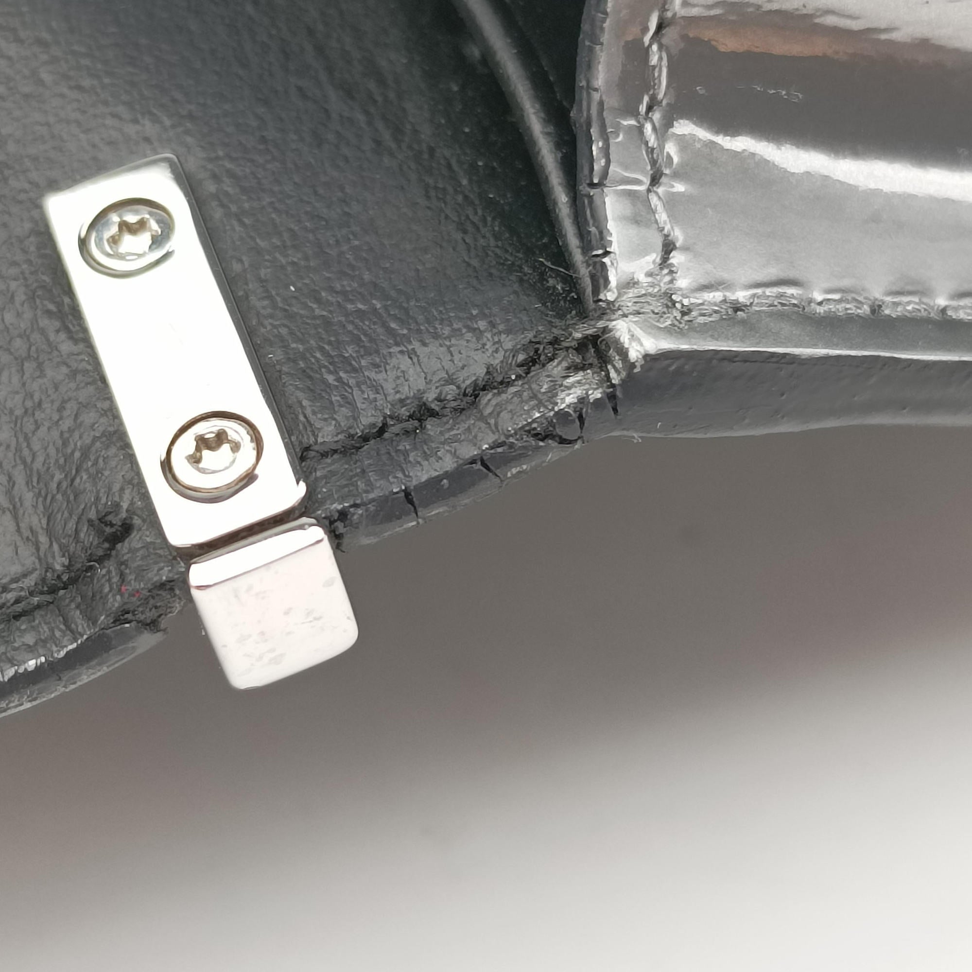 Pre-owned Prada Chain Pouch Nube Spazzolato Leather   shoulderbag | stylenewstar