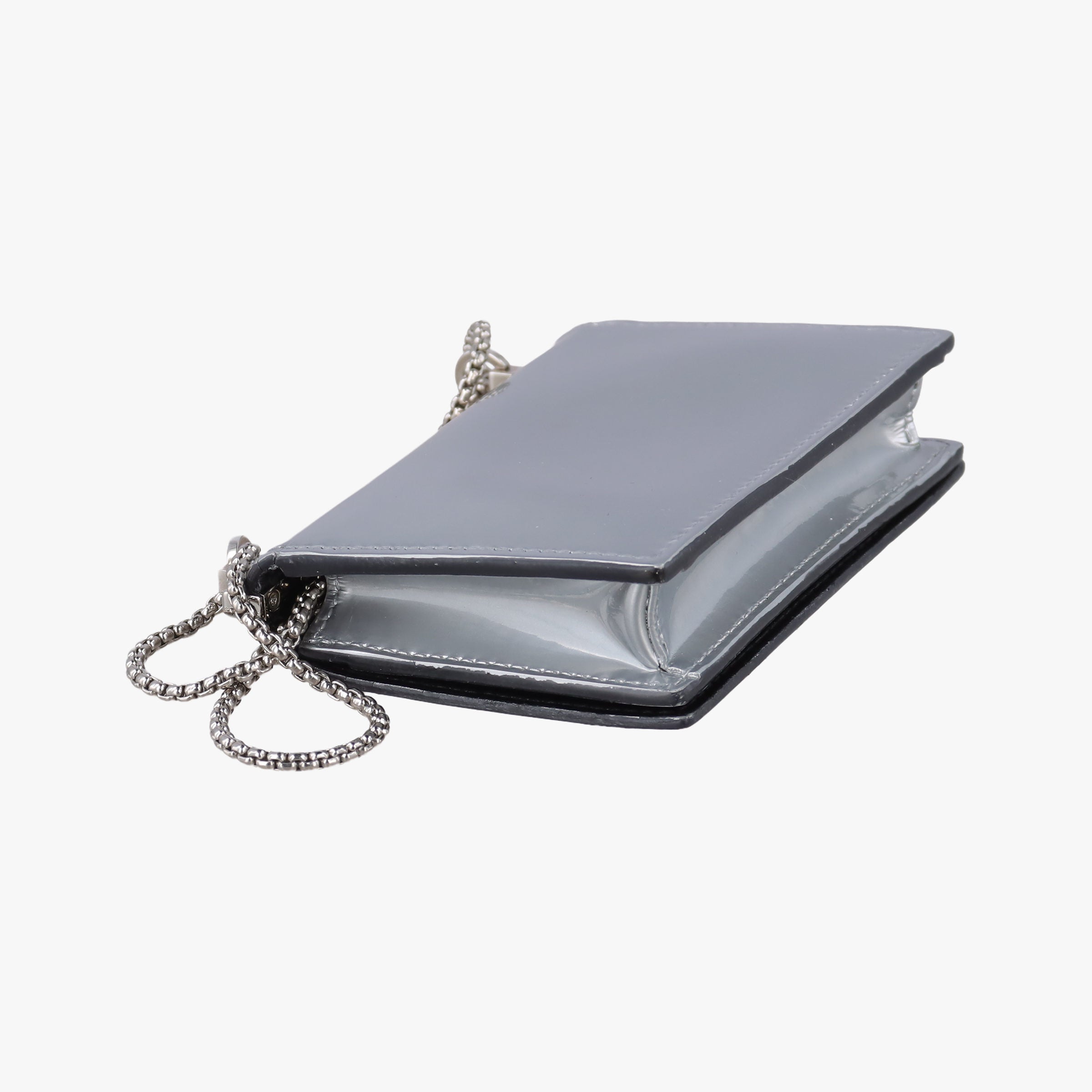 Pre-owned Prada Chain Pouch Nube Spazzolato Leather   shoulderbag | stylenewstar