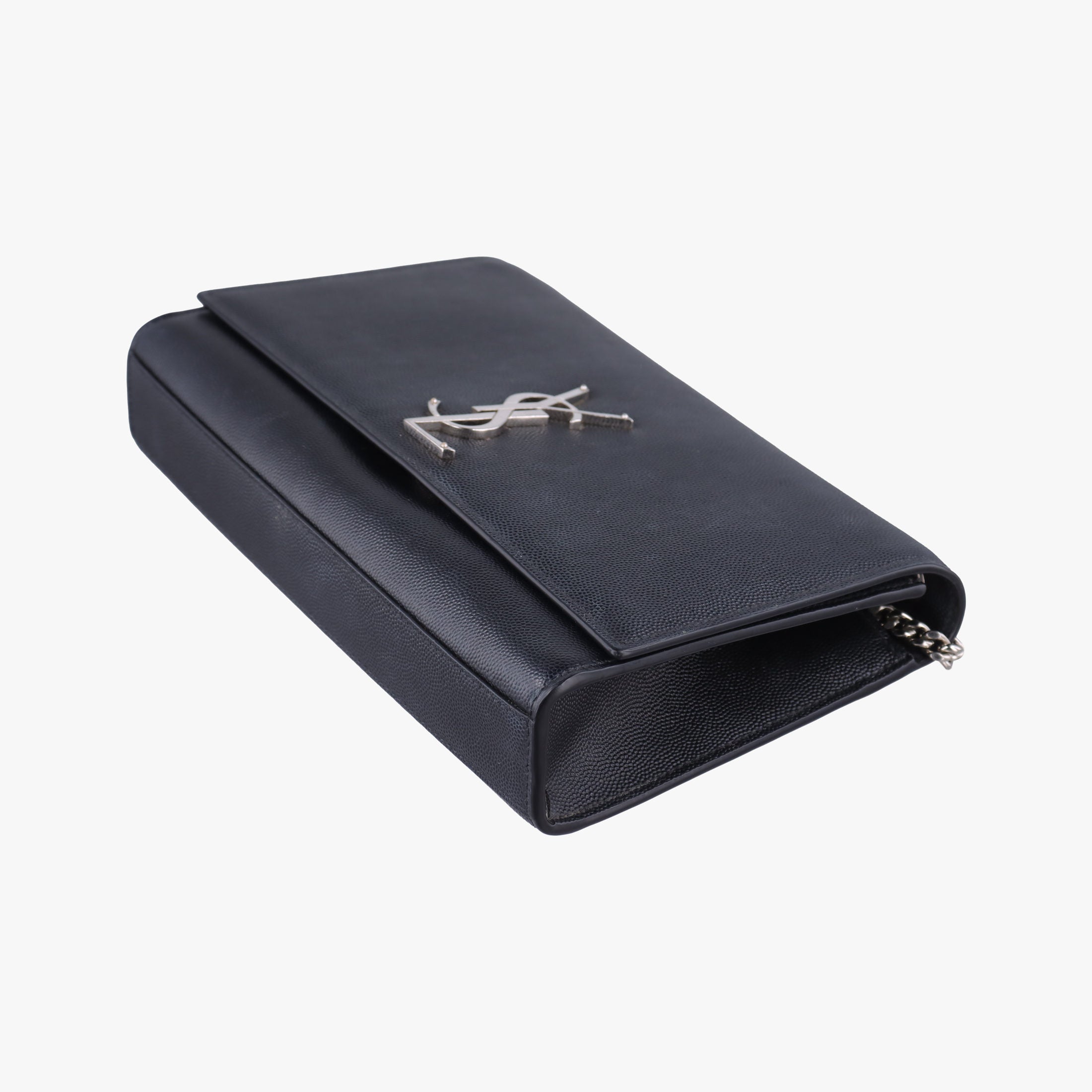 Pre-owned Yves Saint Laurent KATE Black Caviar Skin 364021 shoulderbag | stylenewstar