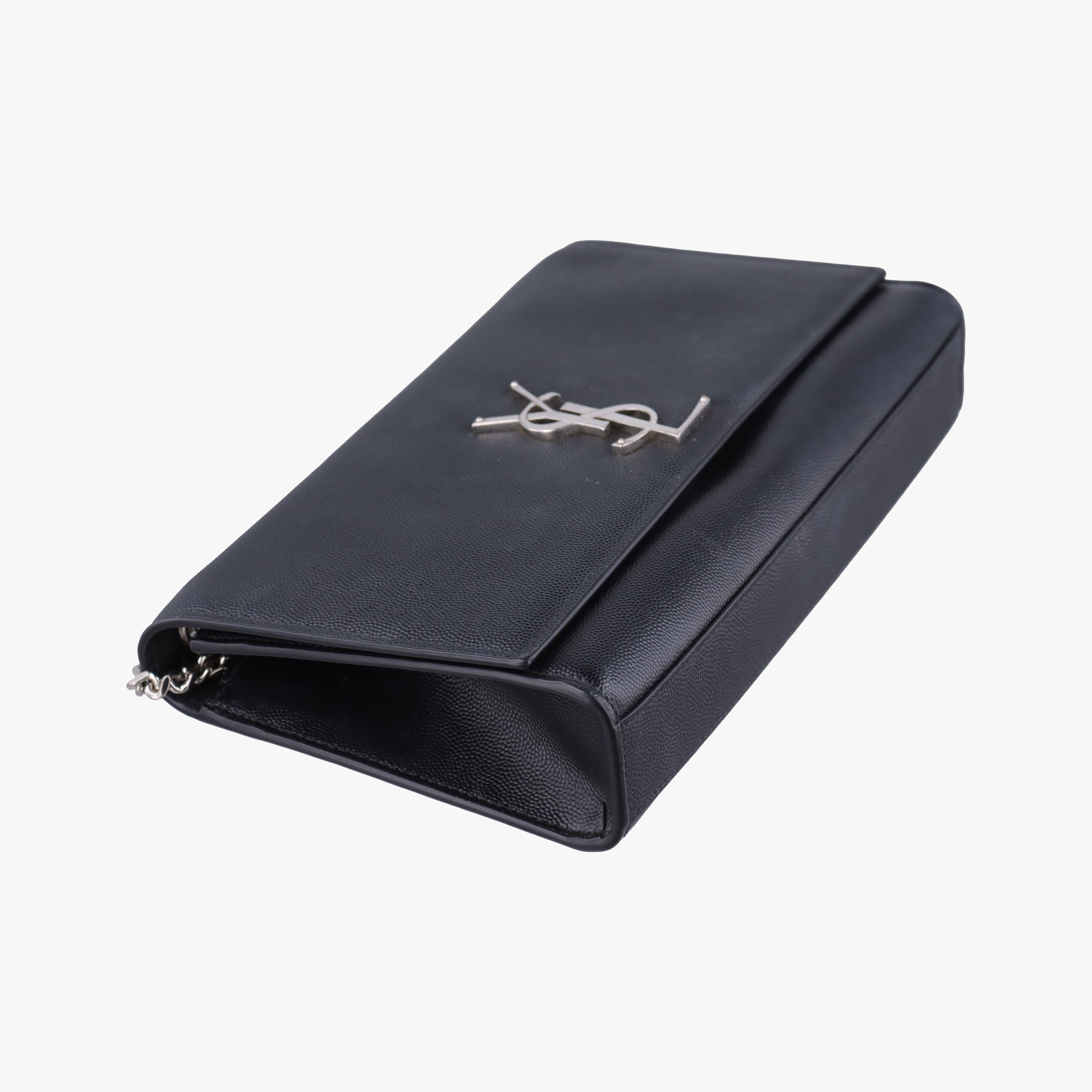Pre-owned Yves Saint Laurent KATE Black Caviar Skin 364021 shoulderbag | stylenewstar