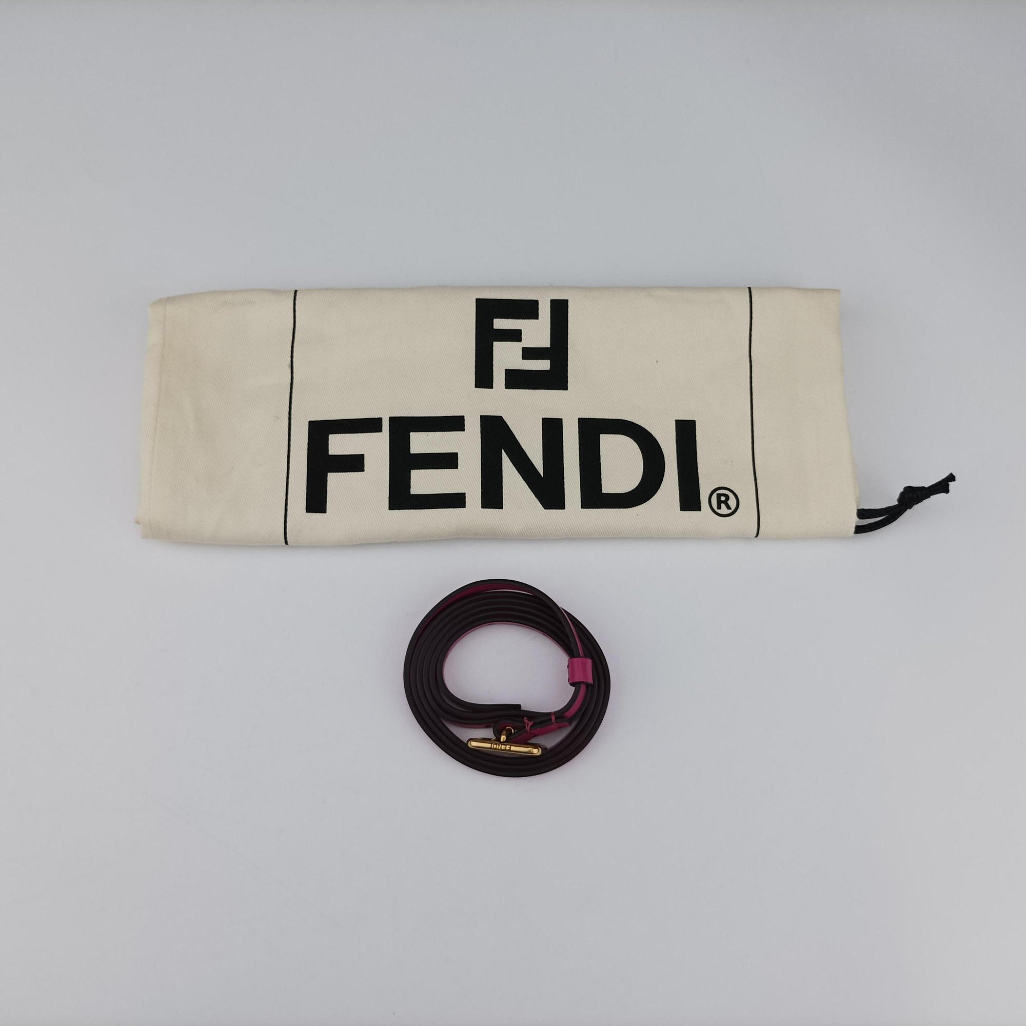 Vintage Fendi C'mon Small Rose Leather 7AS219 shoulderbag | stylenewstar