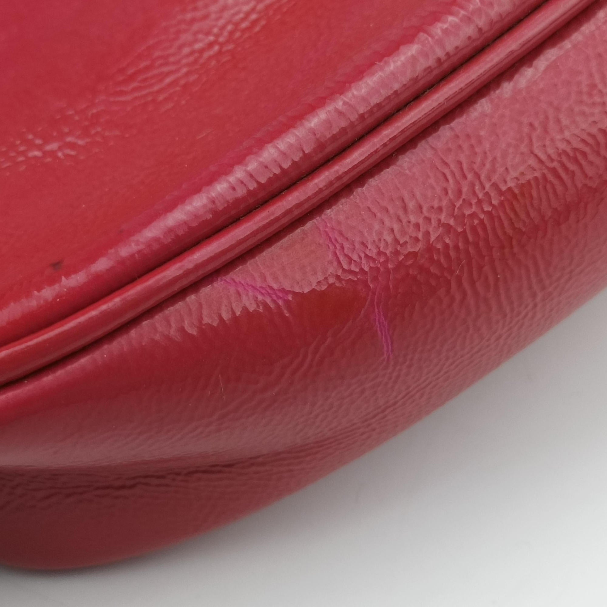 Pre-owned Gucci Soho RoseRed Patent Leather 323190 shoulderbag | stylenewstar