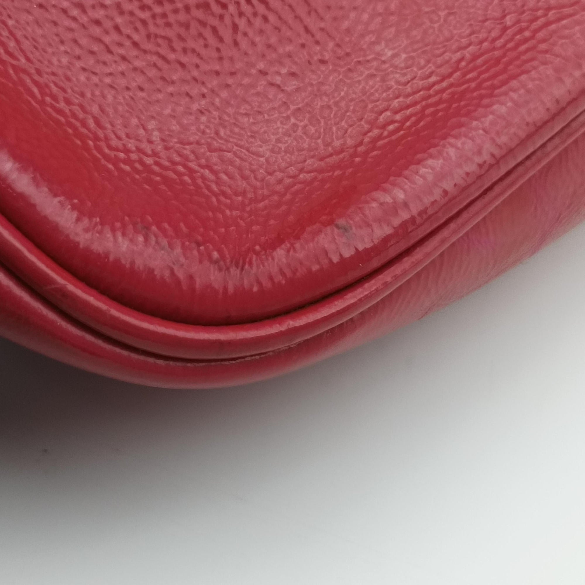 Pre-owned Gucci Soho RoseRed Patent Leather 323190 shoulderbag | stylenewstar