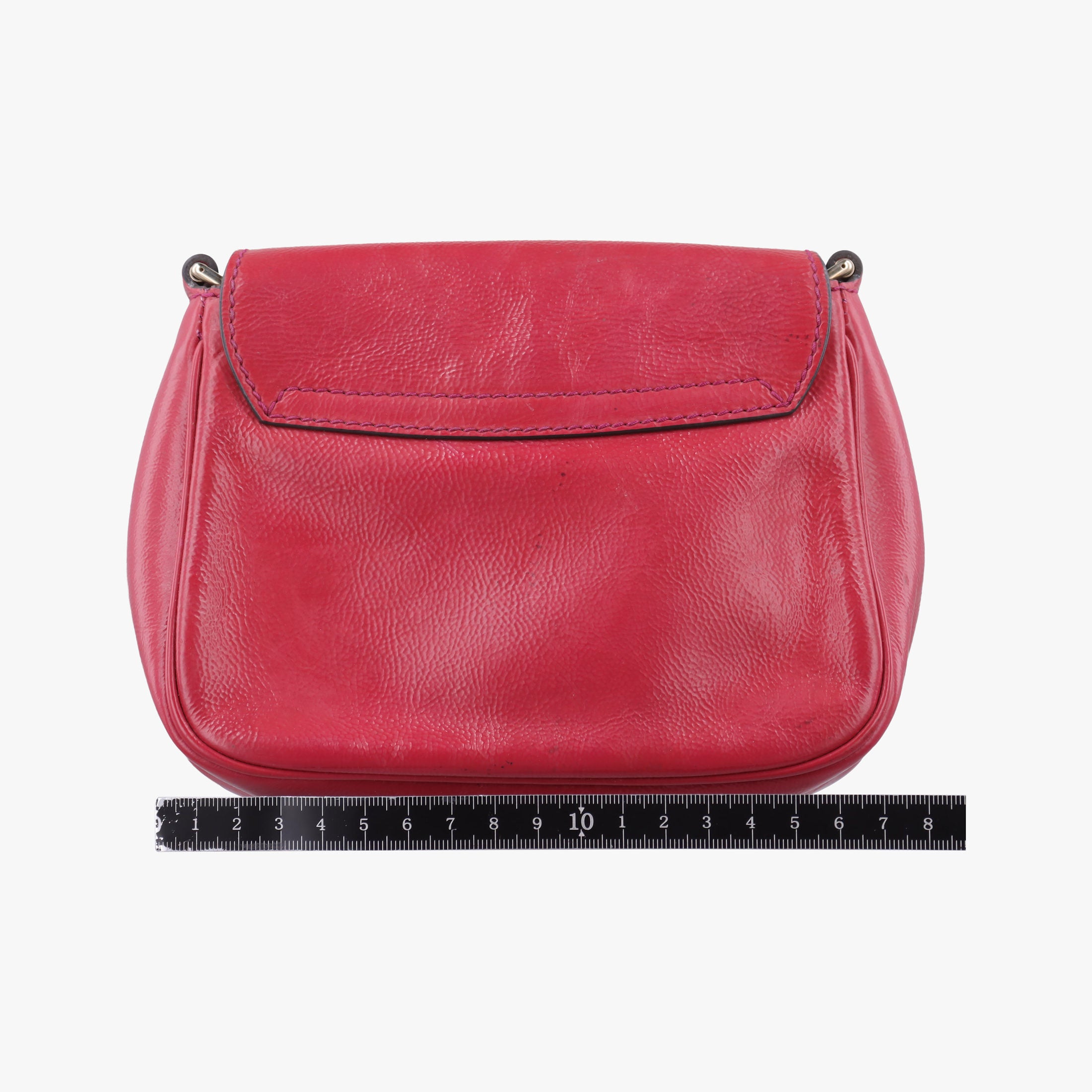 Pre-owned Gucci Soho RoseRed Patent Leather 323190 shoulderbag | stylenewstar