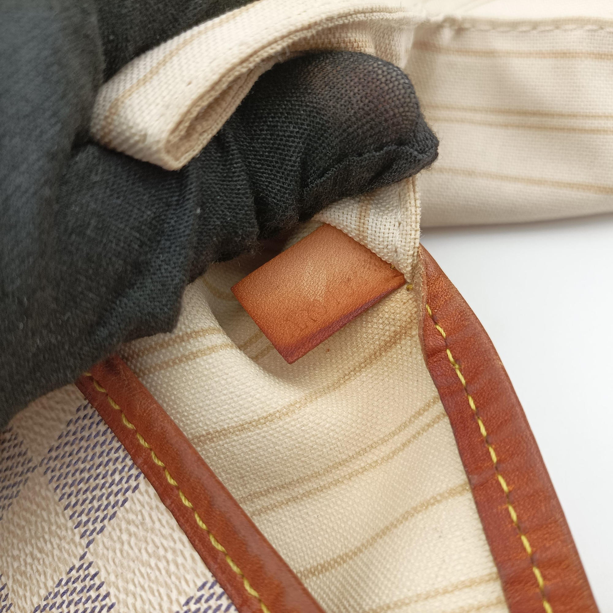 Pre-owned Louis Vuitton Neverfull MM Azur Damier Canvas N51107 handbag | stylenewstar
