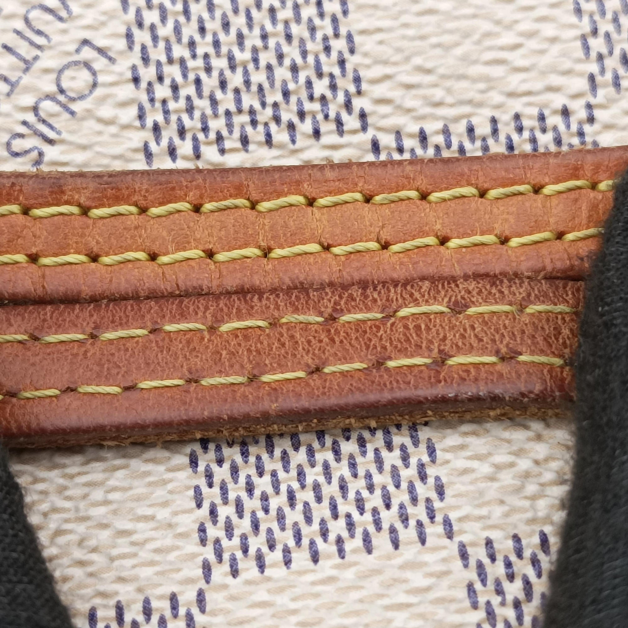 Pre-owned Louis Vuitton Neverfull MM Azur Damier Canvas N51107 handbag | stylenewstar