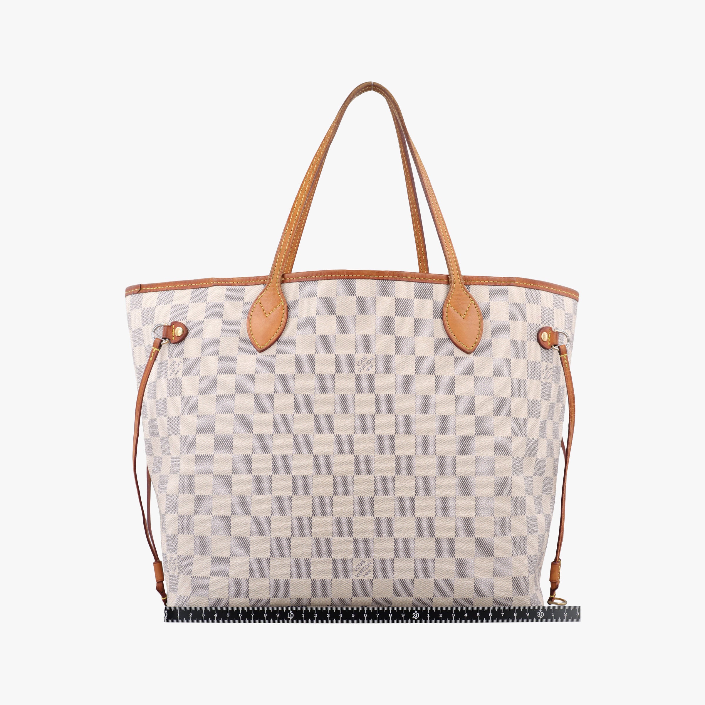 Pre-owned Louis Vuitton Neverfull MM Azur Damier Canvas N51107 handbag | stylenewstar