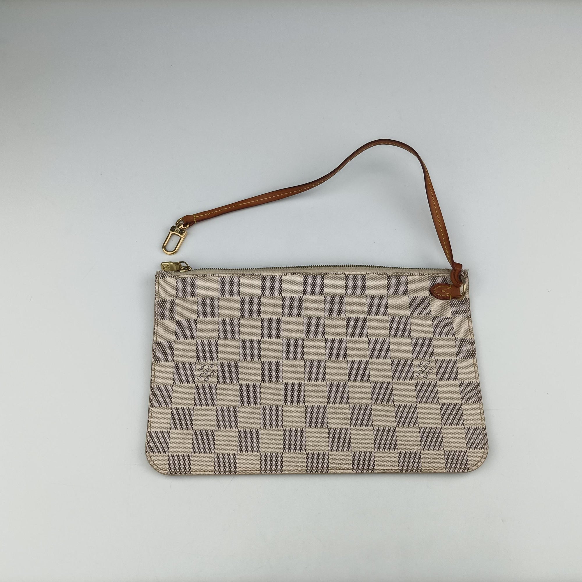 Pre-owned Louis Vuitton Neverfull MM Azur Damier Canvas N51107 handbag | stylenewstar