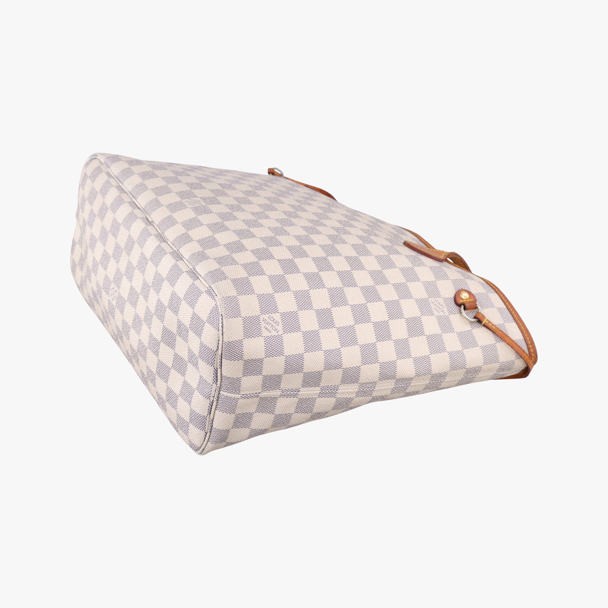 Pre-owned Louis Vuitton Neverfull MM Azur Damier Canvas N51107 handbag | stylenewstar
