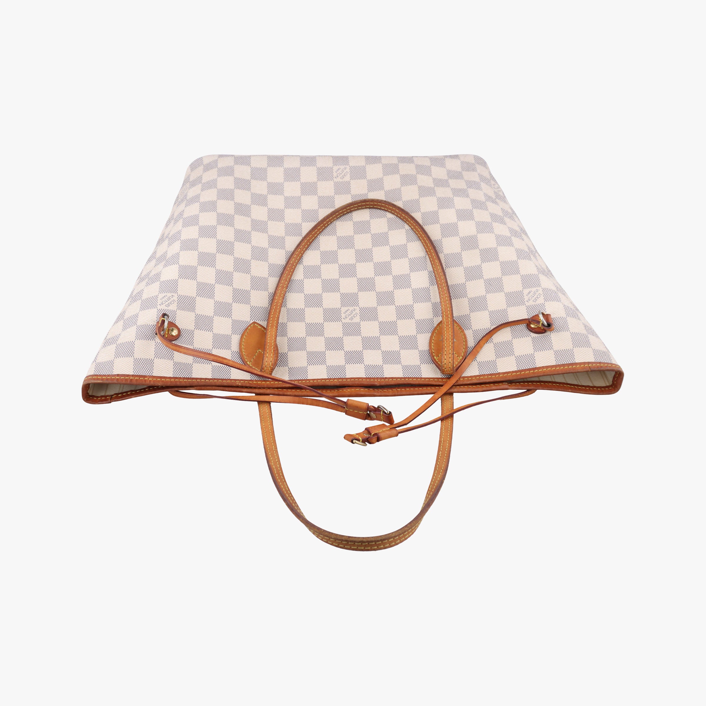 Pre-owned Louis Vuitton Neverfull MM Azur Damier Canvas N51107 handbag | stylenewstar