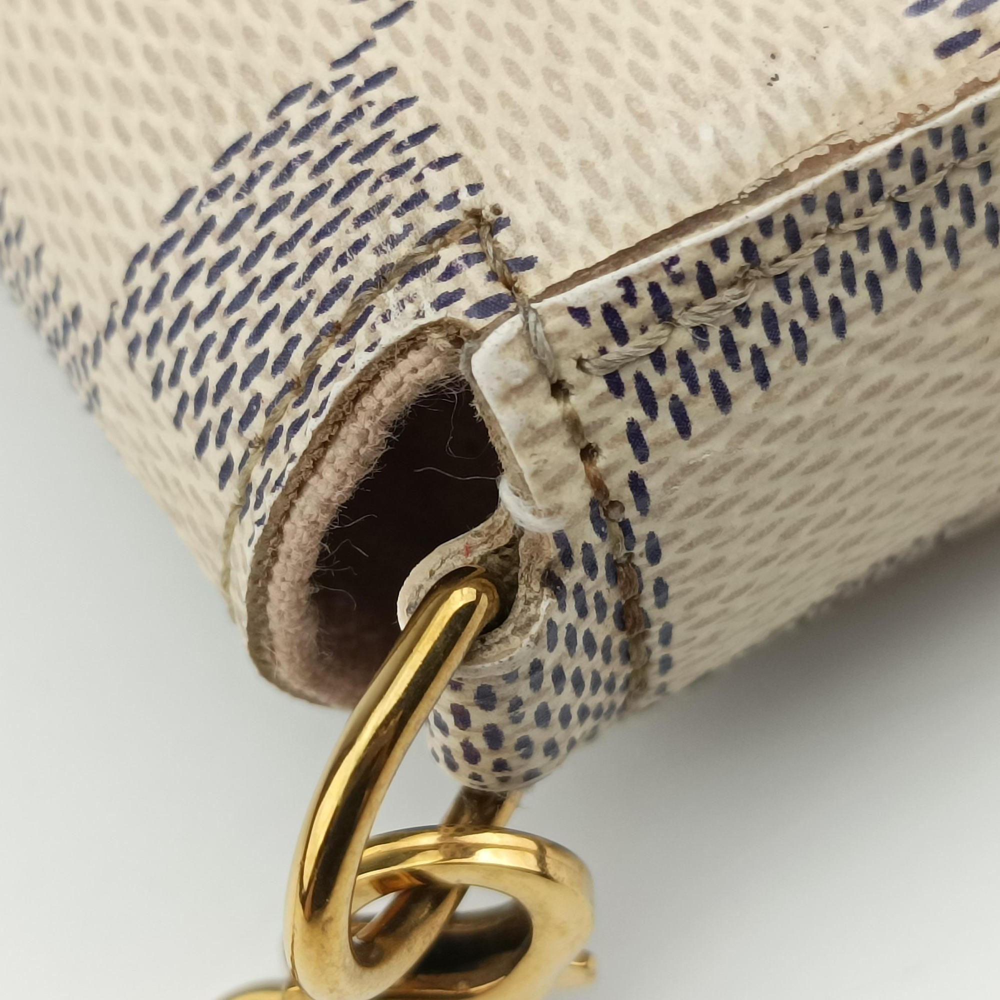 Vintage Louis Vuitton Pochette FeLICIE Azur Damier Canvas N63106 shoulderbag | stylenewstar