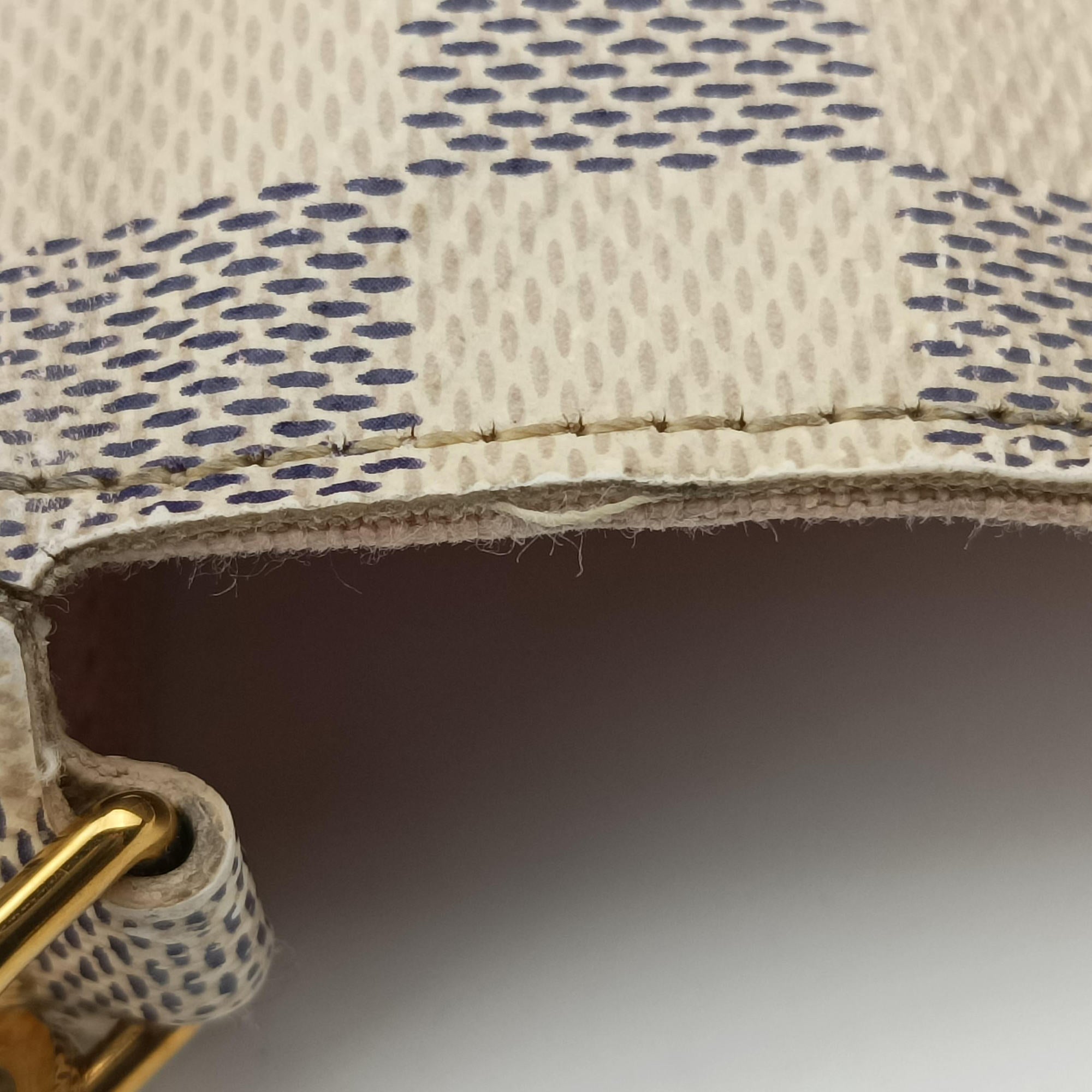 Vintage Louis Vuitton Pochette FeLICIE Azur Damier Canvas N63106 shoulderbag | stylenewstar