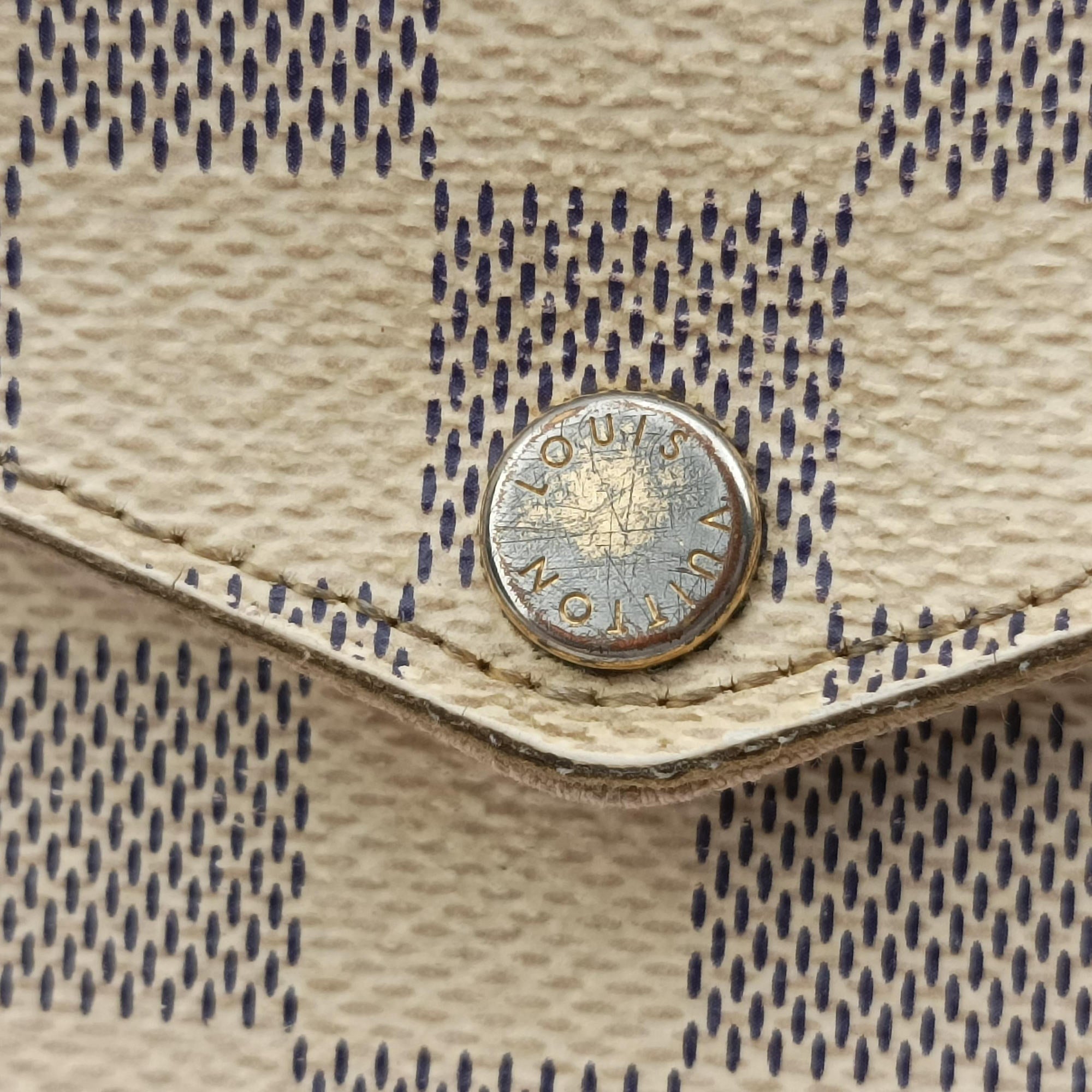 Vintage Louis Vuitton Pochette FeLICIE Azur Damier Canvas N63106 shoulderbag | stylenewstar