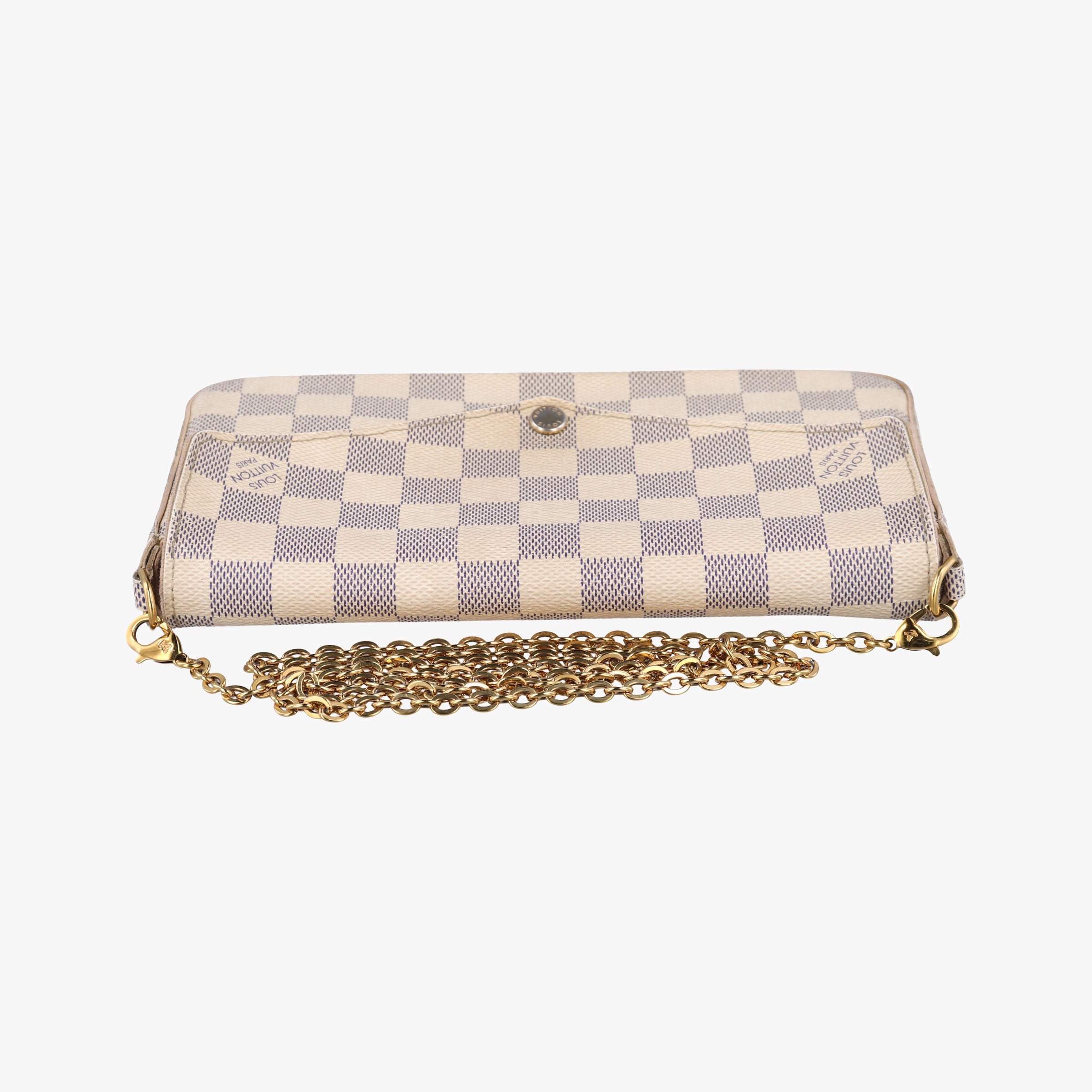 Vintage Louis Vuitton Pochette FeLICIE Azur Damier Canvas N63106 shoulderbag | stylenewstar