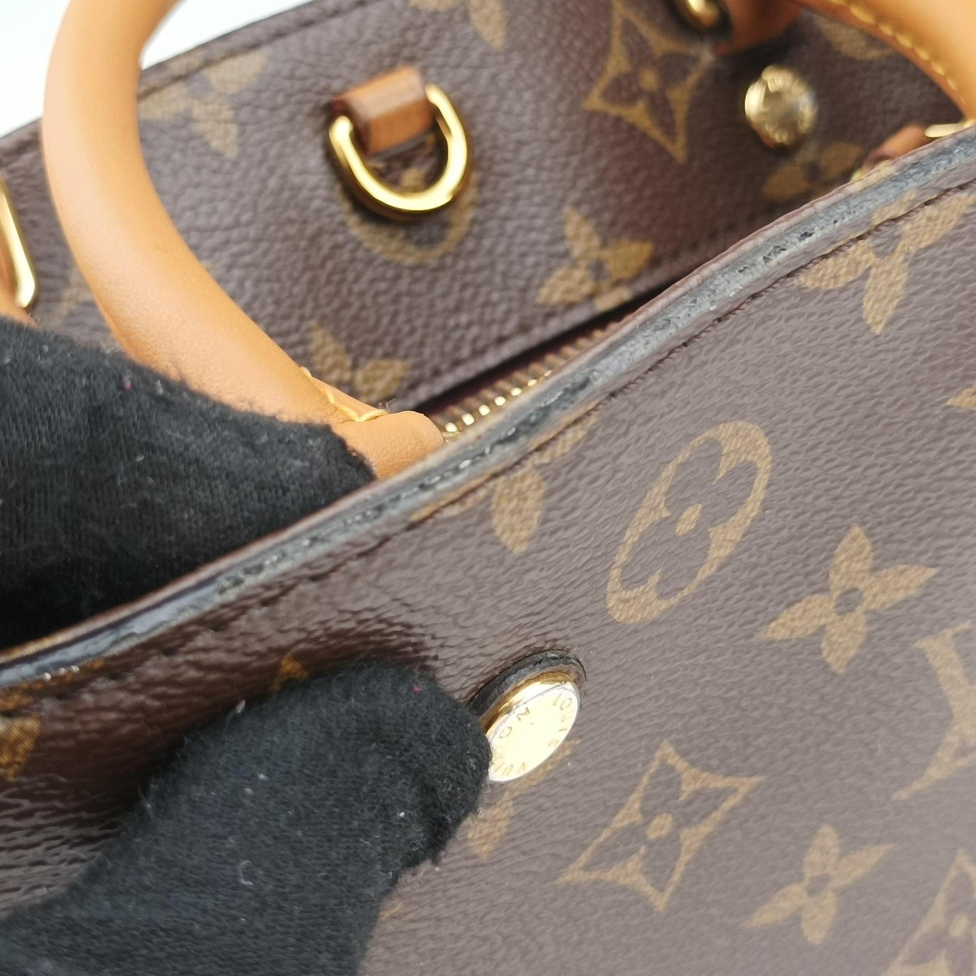 Pre-owned Louis Vuitton Montaigne BB BROWN Monogram Canvas M41055 shoulderbag | stylenewstar