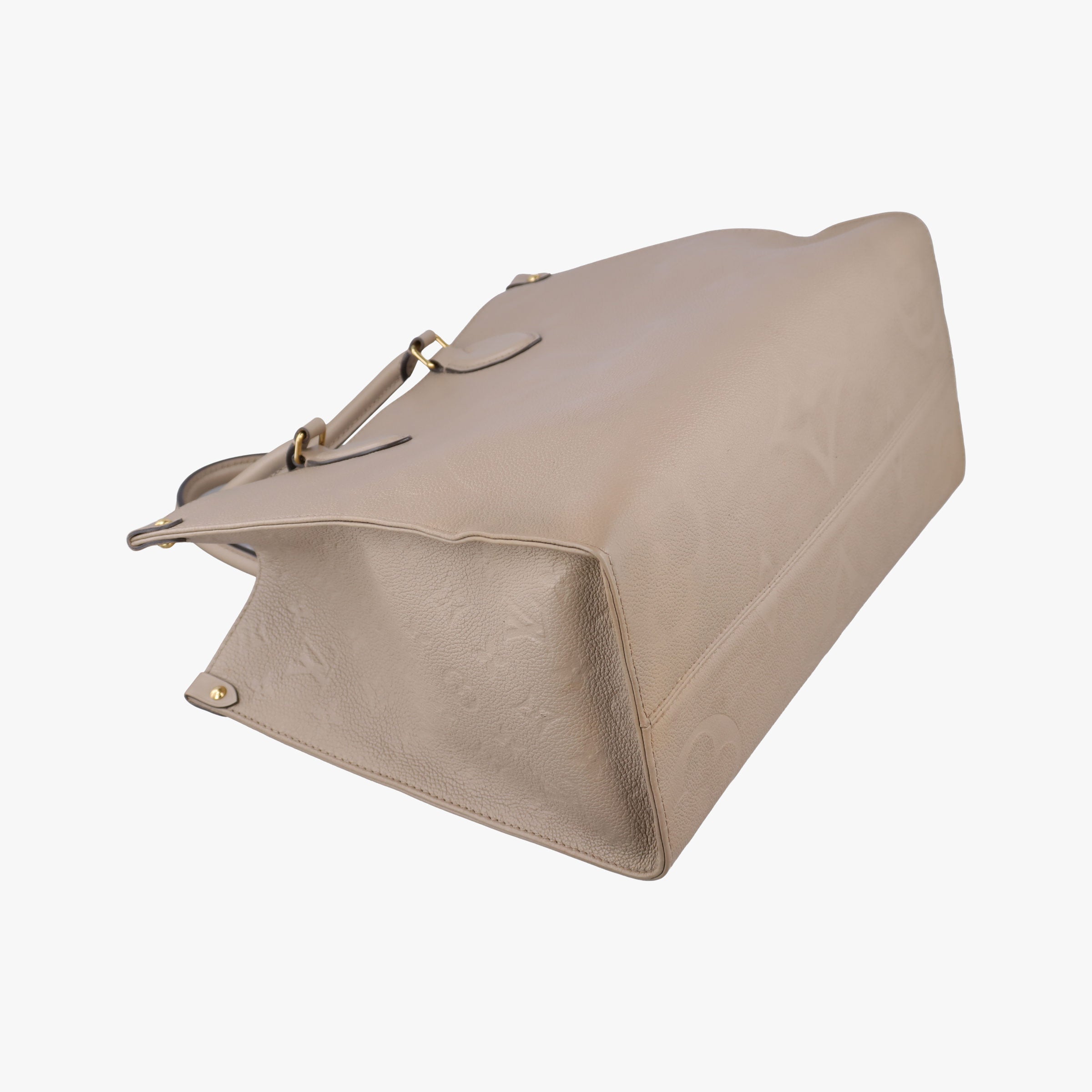 Pre-owned Louis Vuitton OntheGo MM Beige Monogram Empreinte M45607 shoulderbag | stylenewstar