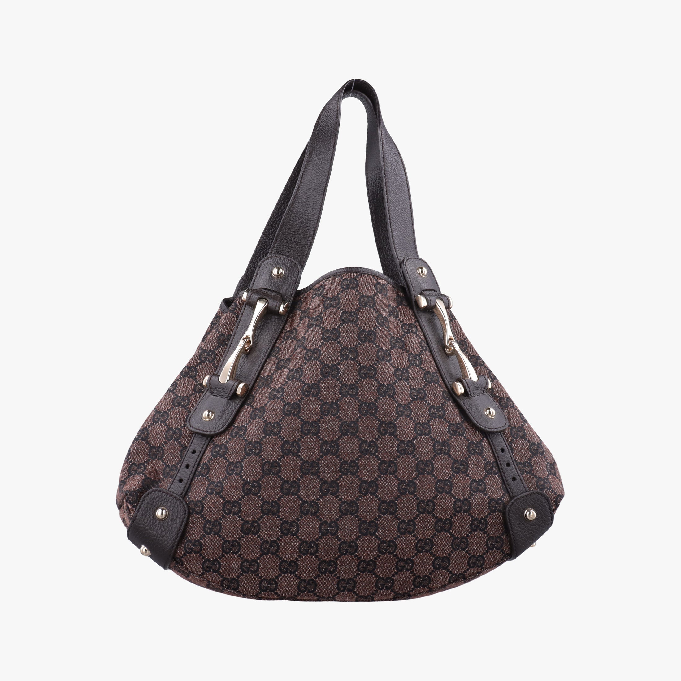 Pre-owned Gucci Pelham Hobo Brown canvas×leather 292927 shoulderbag | stylenewstar