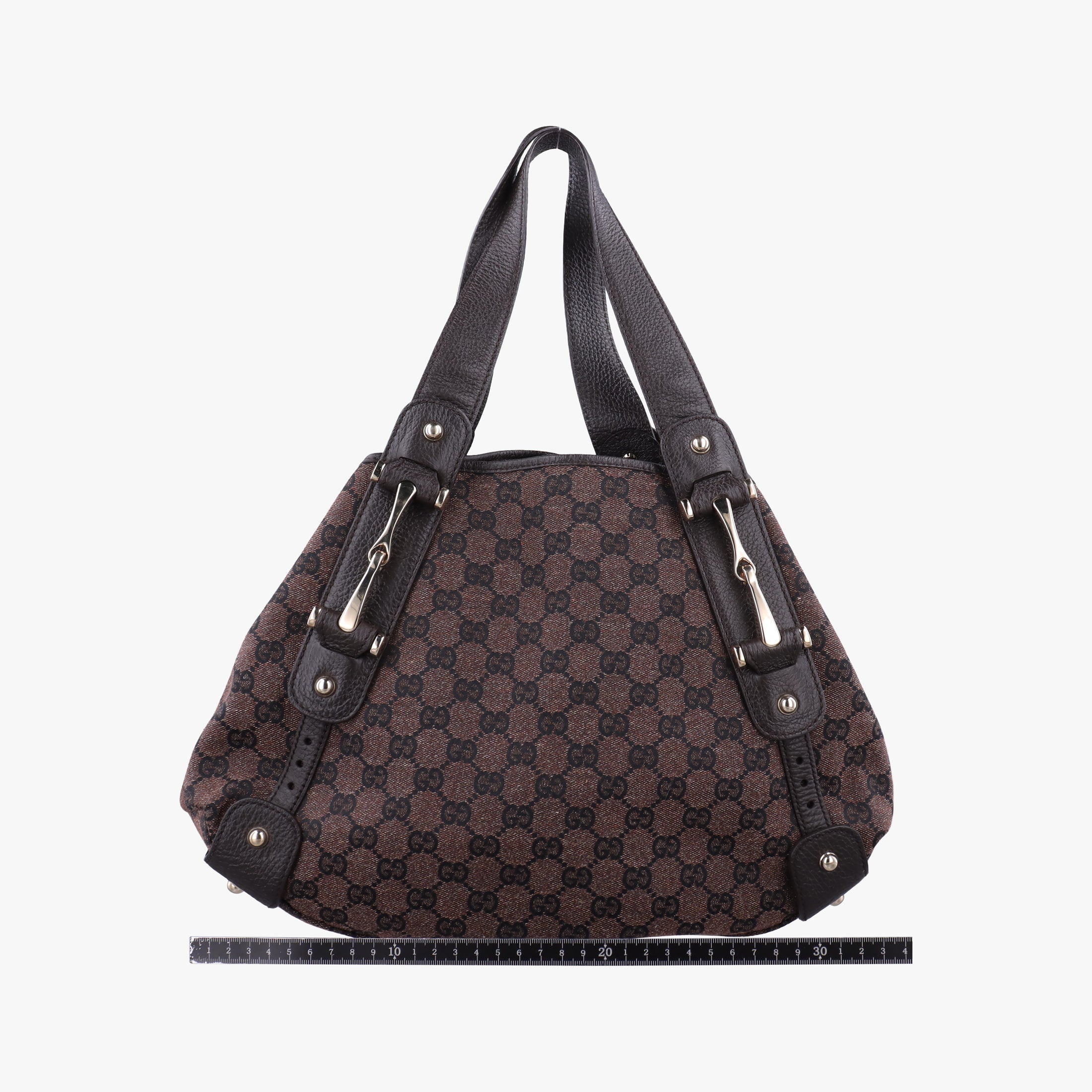 Pre-owned Gucci Pelham Hobo Brown canvas×leather 292927 shoulderbag | stylenewstar
