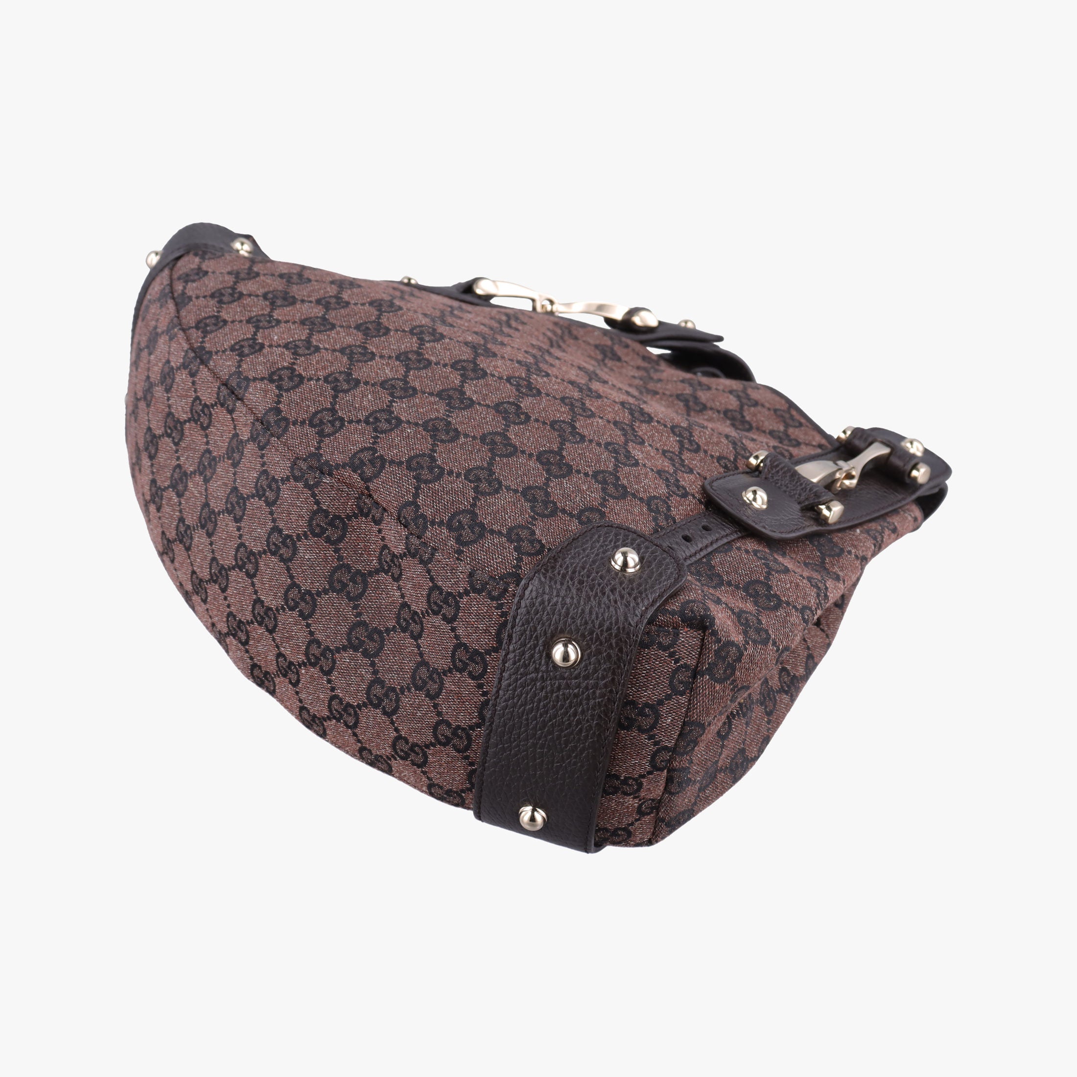 Pre-owned Gucci Pelham Hobo Brown canvas×leather 292927 shoulderbag | stylenewstar