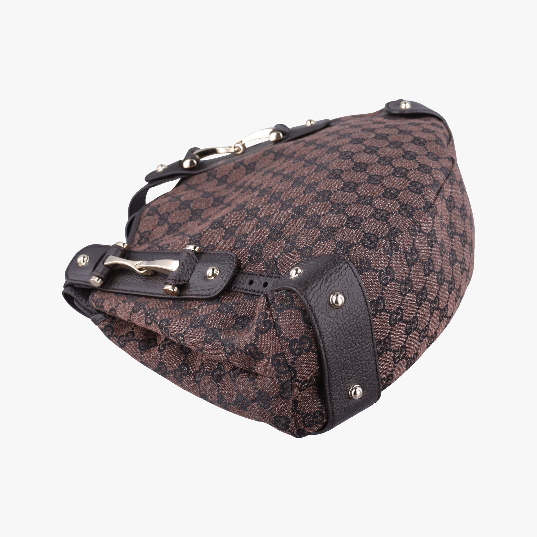 Pre-owned Gucci Pelham Hobo Brown canvas×leather 292927 shoulderbag | stylenewstar