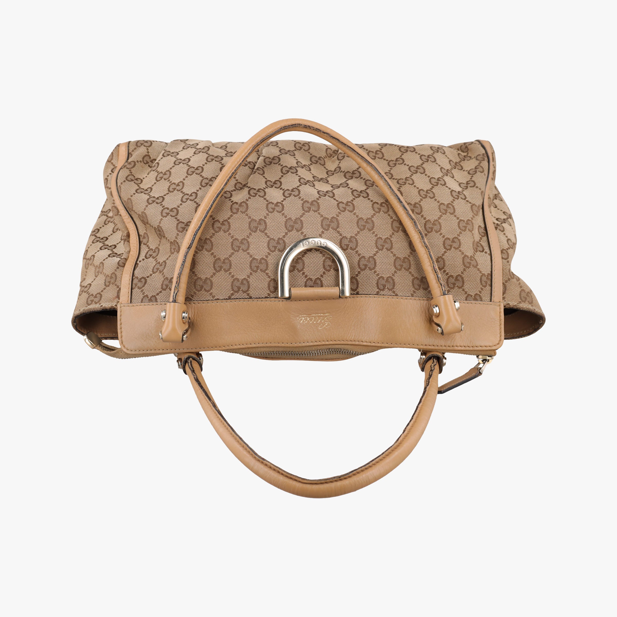 Secondhand Gucci Abbey Brown Canvas×Leather 189831 handbag | stylenewstar