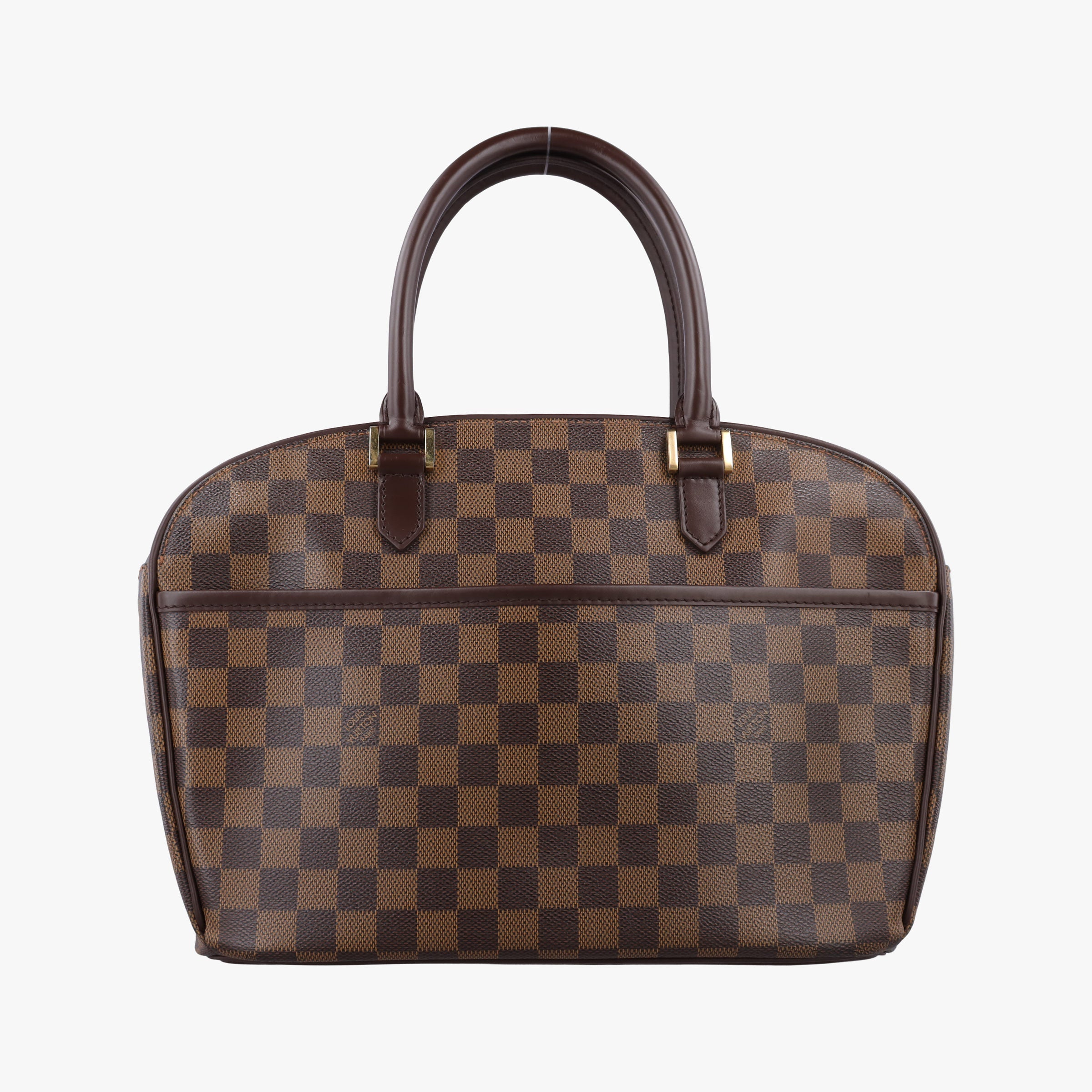 Pre-owned Louis Vuitton Saria Horizontal EBENE Damier Canvas N51282 handbag | stylenewstar
