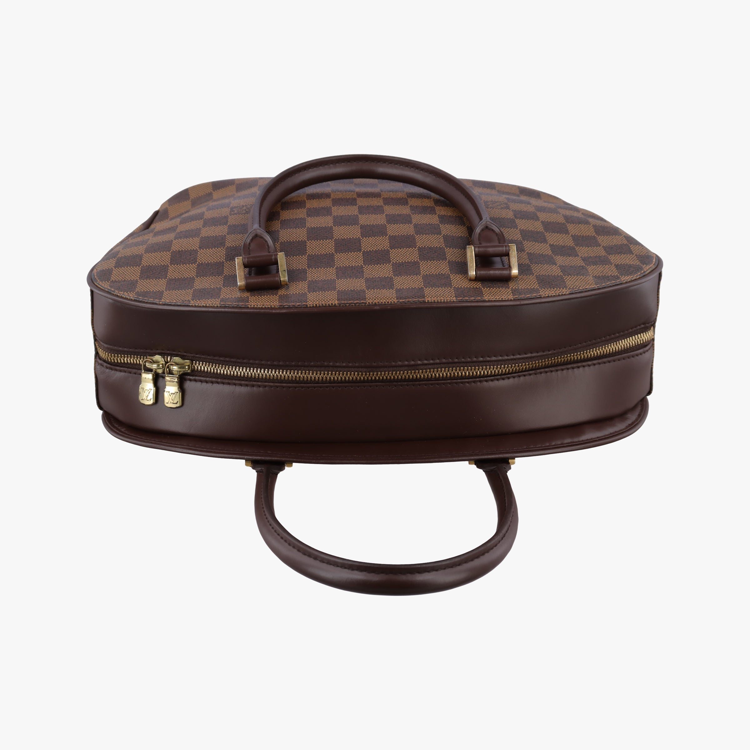Pre-owned Louis Vuitton Saria Horizontal EBENE Damier Canvas N51282 handbag | stylenewstar