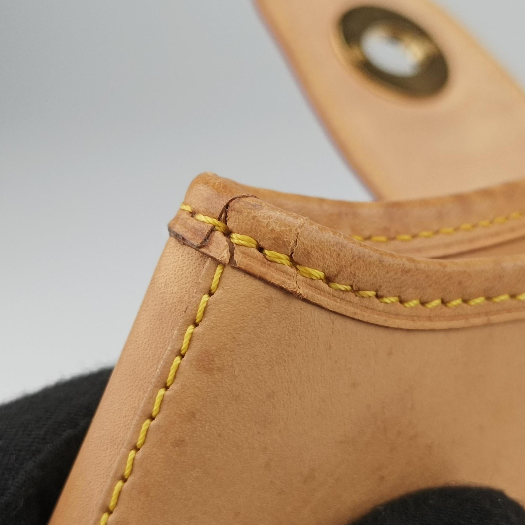 Pre-owned Louis Vuitton BOETIE MM Brown Monogram Canvas M45714 handbag | stylenewstar