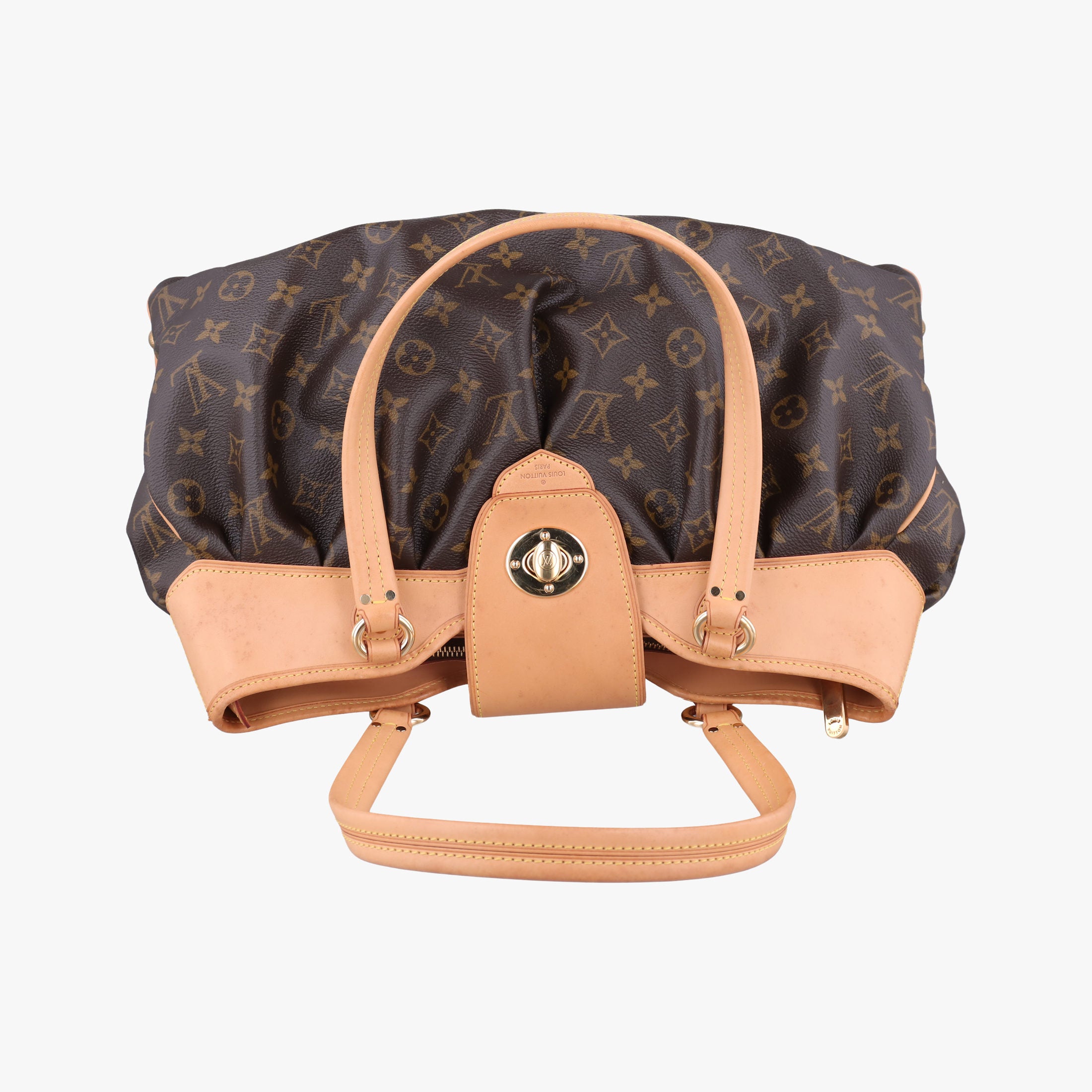 Pre-owned Louis Vuitton BOETIE MM Brown Monogram Canvas M45714 handbag | stylenewstar