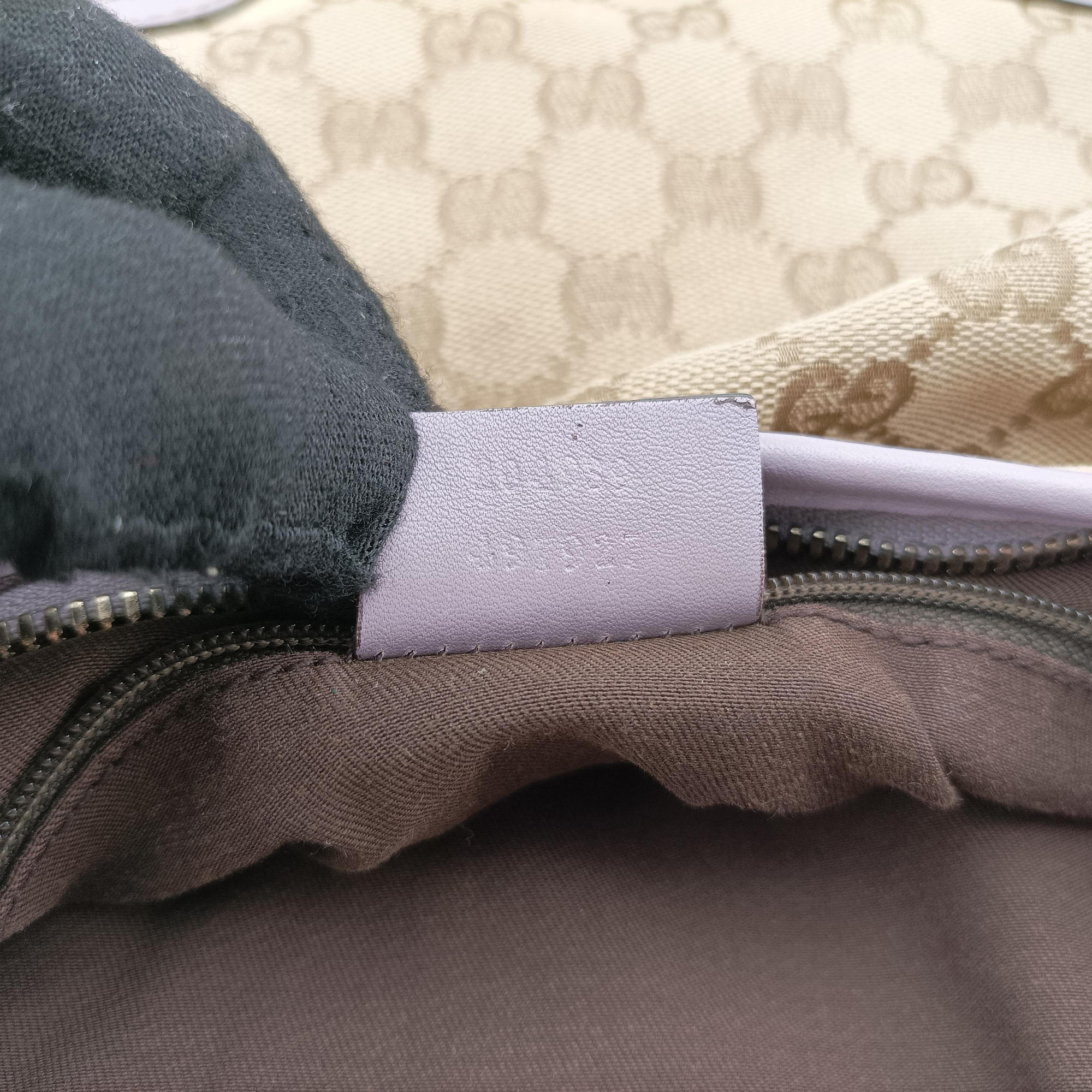 Secondhand Gucci Princy Purple × Beige Leather×Canvas 204939 shoulderbag | stylenewstar