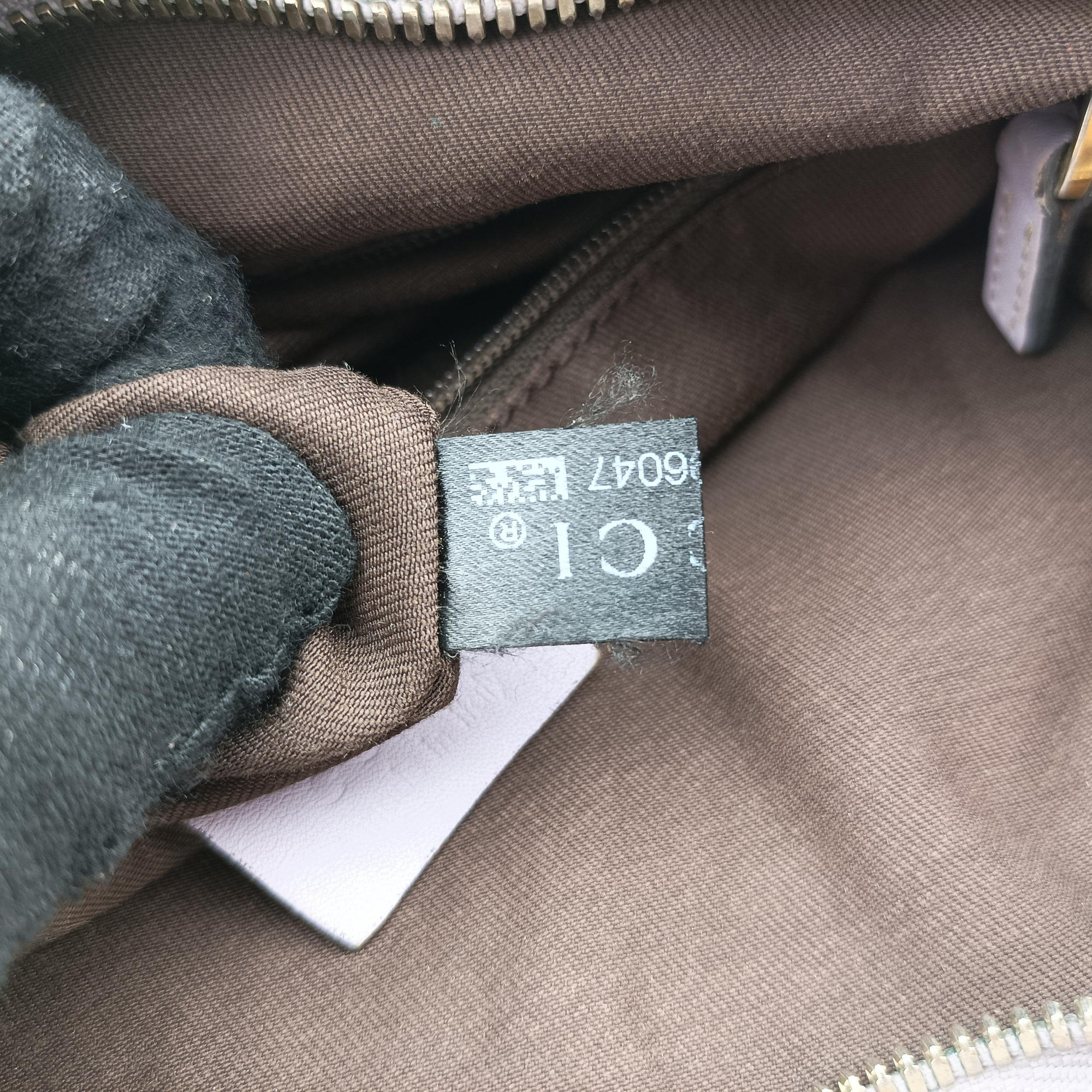 Secondhand Gucci Princy Purple × Beige Leather×Canvas 204939 shoulderbag | stylenewstar