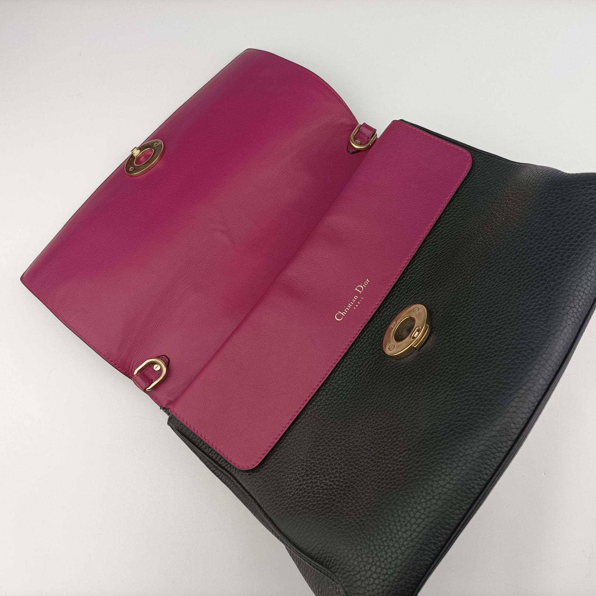 Secondhand Christian Dior Be Dior Black Leather  shoulderbag | stylenewstar