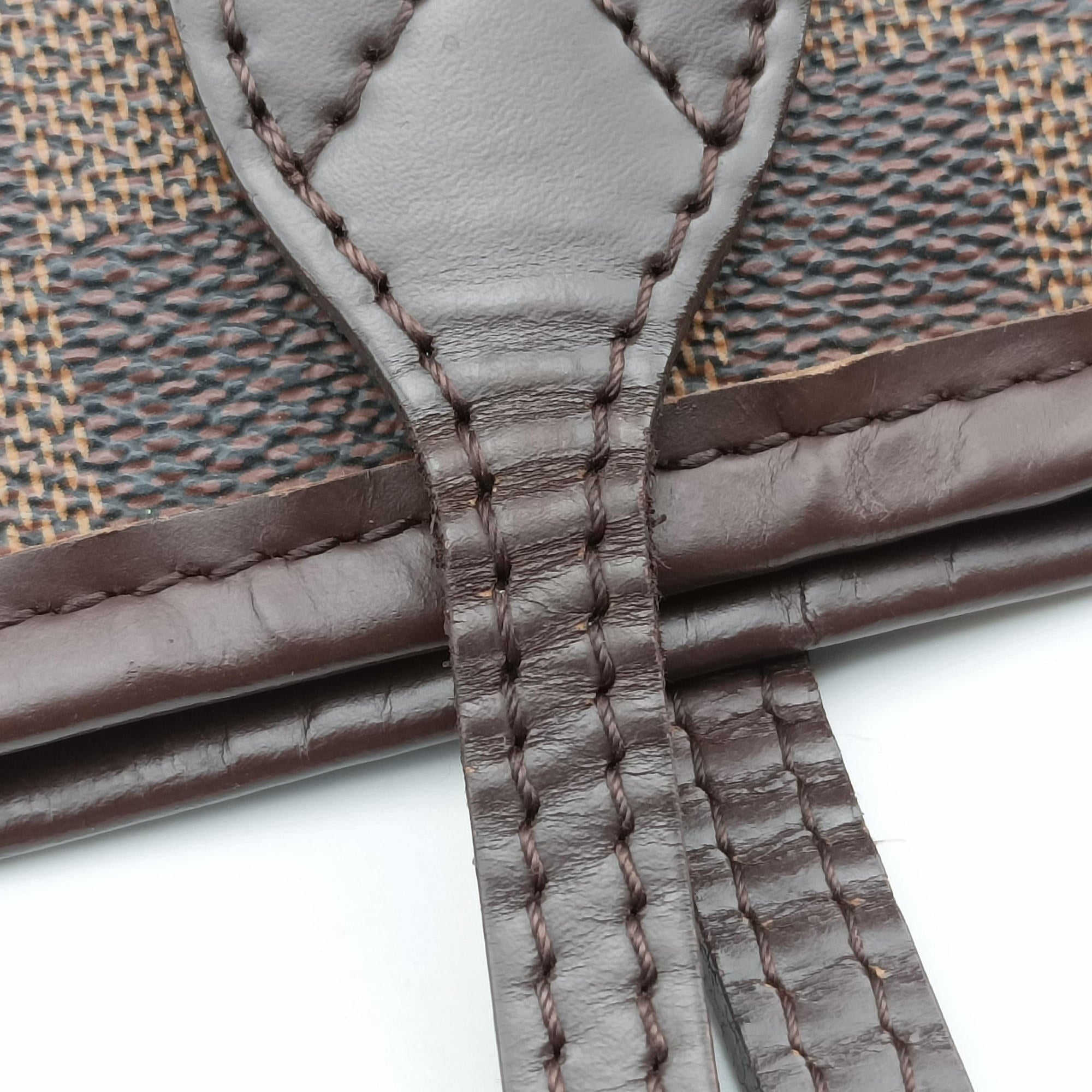 Pre-owned Louis Vuitton NEVERFULL MM EBENE Damier Canvas N51106 shoulderbag | stylenewstar