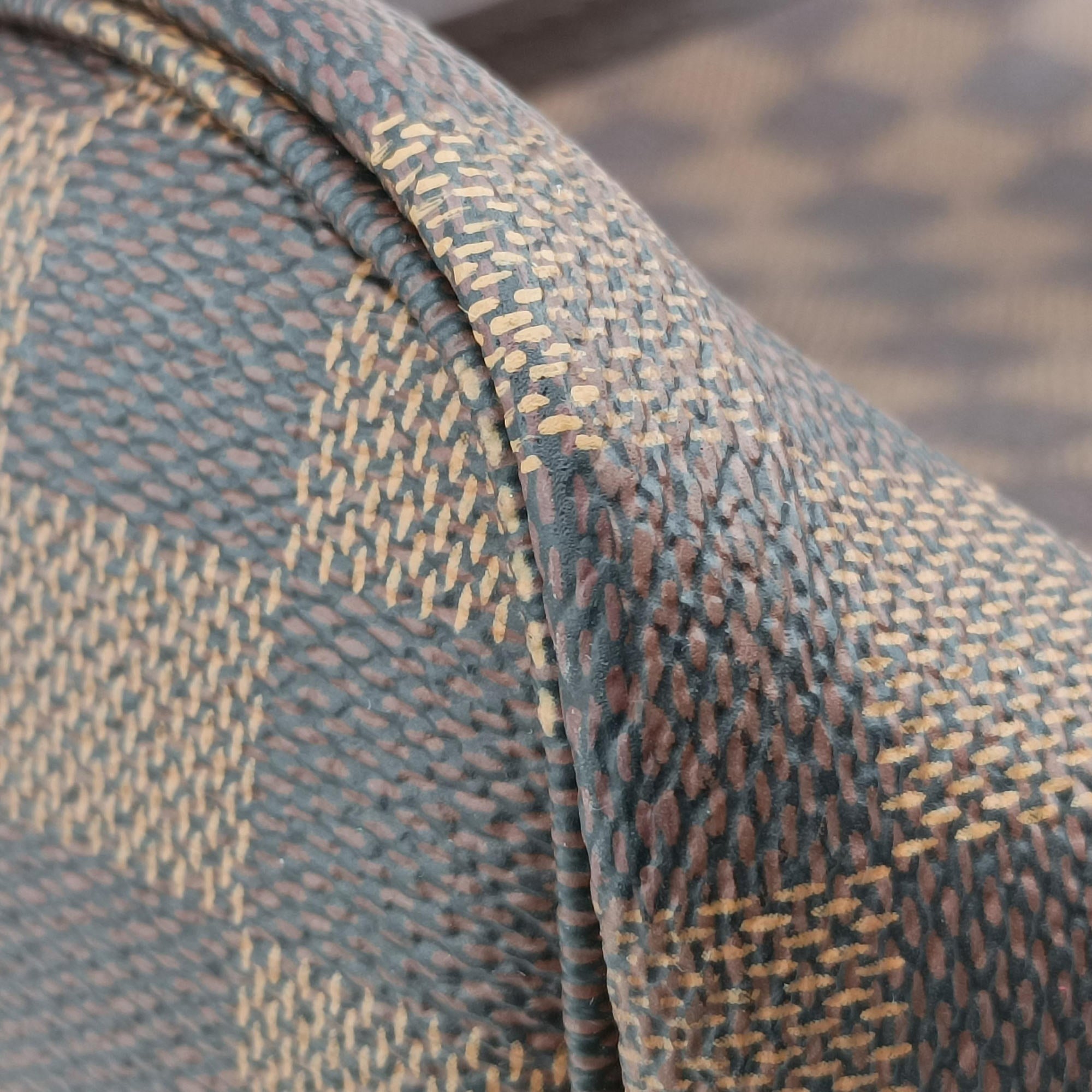 Pre-owned Louis Vuitton NEVERFULL MM EBENE Damier Canvas N51106 shoulderbag | stylenewstar