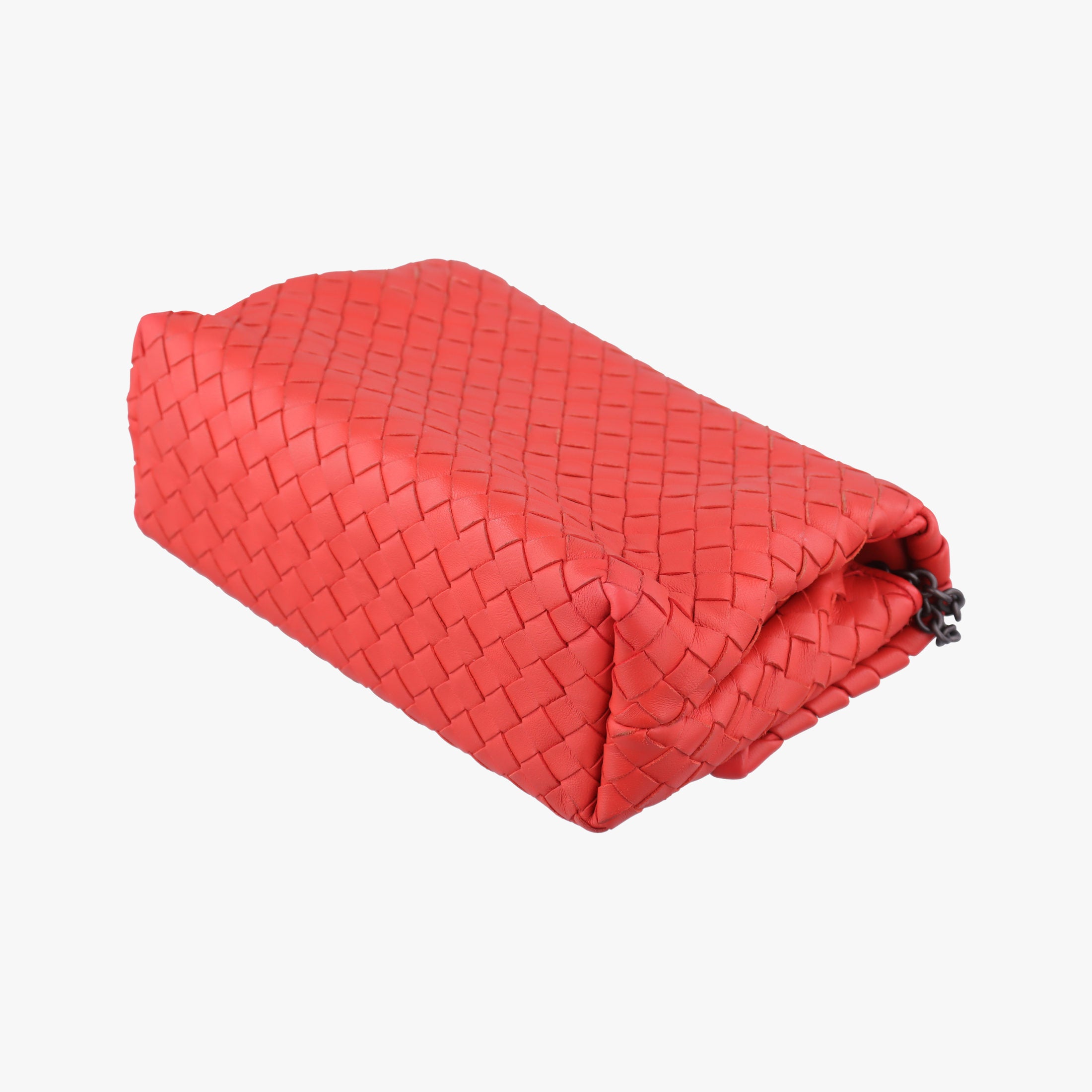 Secondhand Bottega Veneta Intrecciato Olimpia Orange lambskin  shoulderbag | stylenewstar