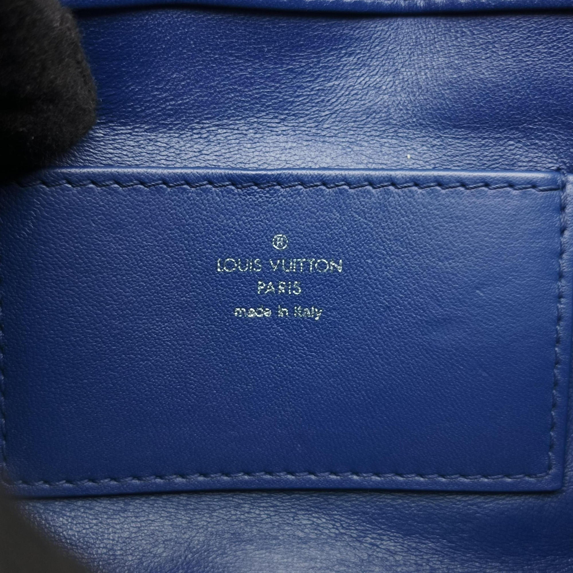 Pre-owned Louis Vuitton GO-14MM Navy Lambskin M50993 shoulderbag | stylenewstar