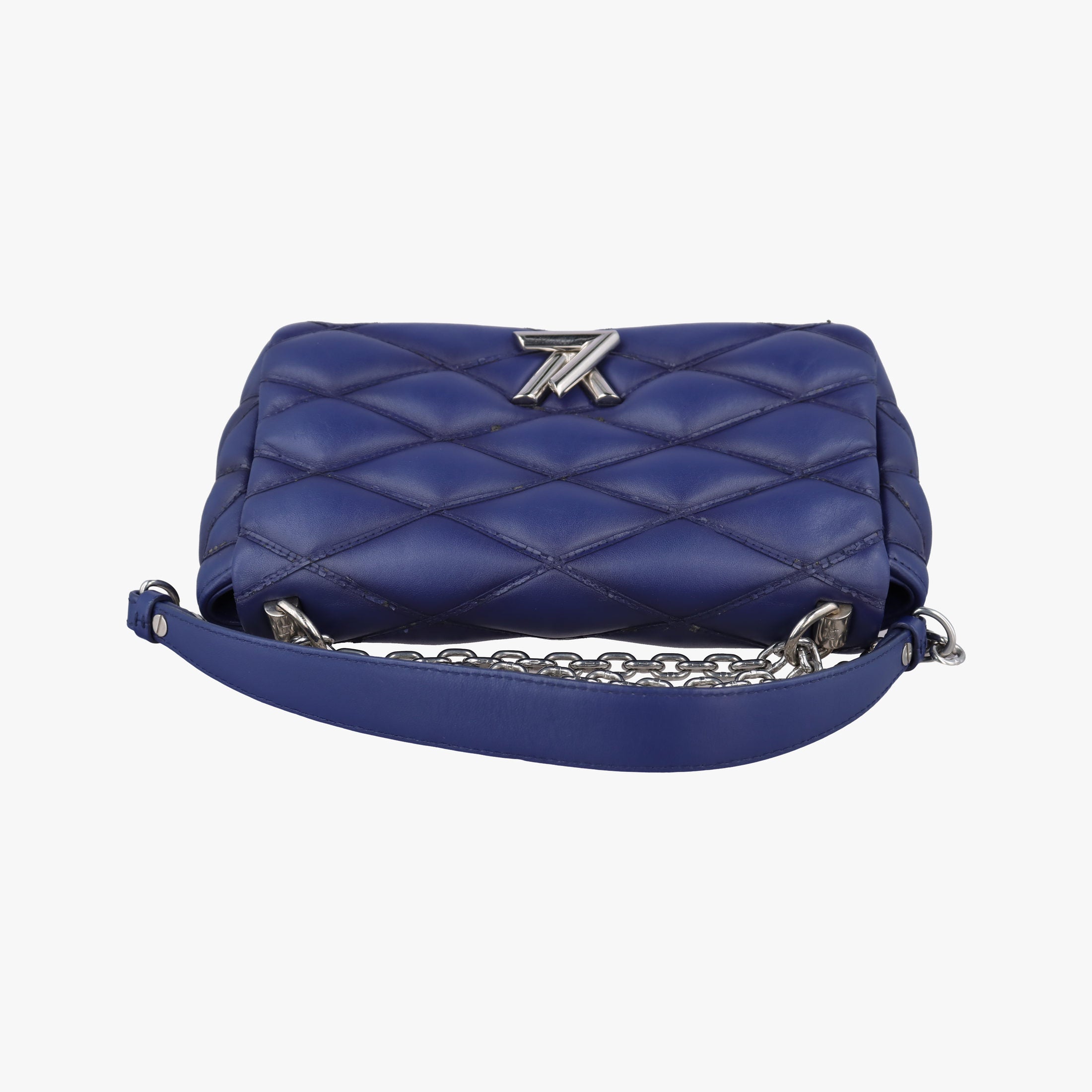 Pre-owned Louis Vuitton GO-14MM Navy Lambskin M50993 shoulderbag | stylenewstar