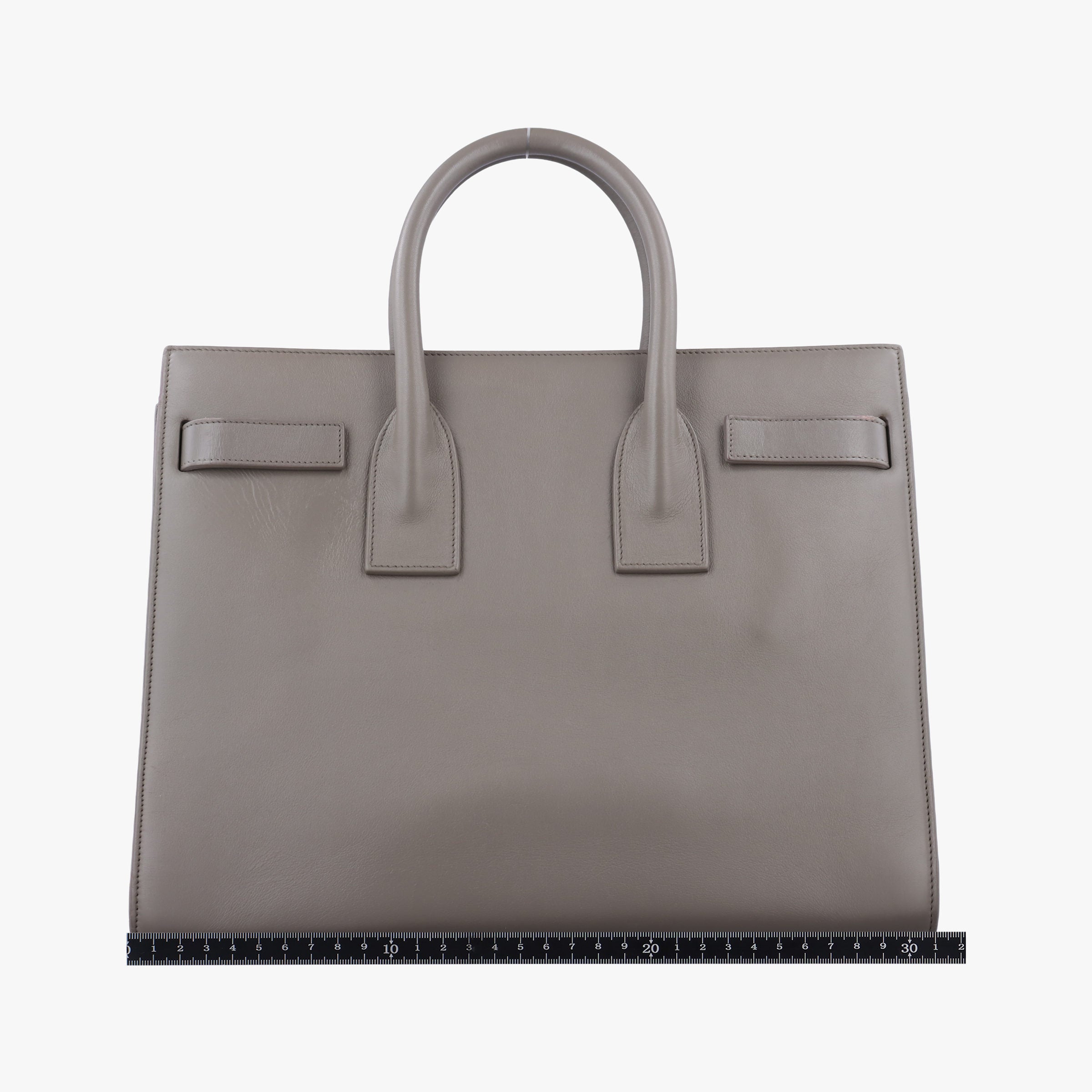 Pre-owned Yves Saint Laurent SAC DE JOUR Grey Leather 355153 shoulderbag | stylenewstar