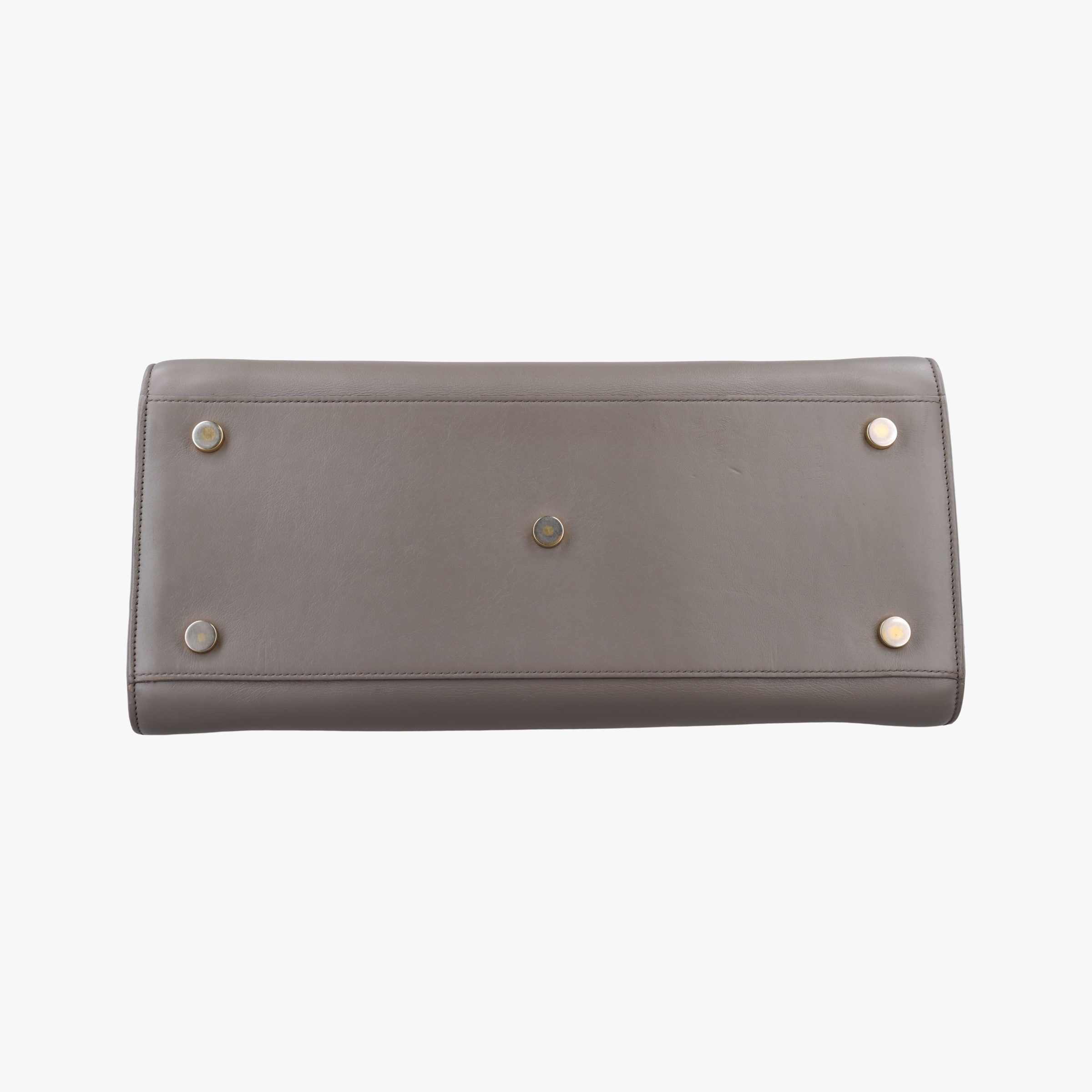 Pre-owned Yves Saint Laurent SAC DE JOUR Grey Leather 355153 shoulderbag | stylenewstar