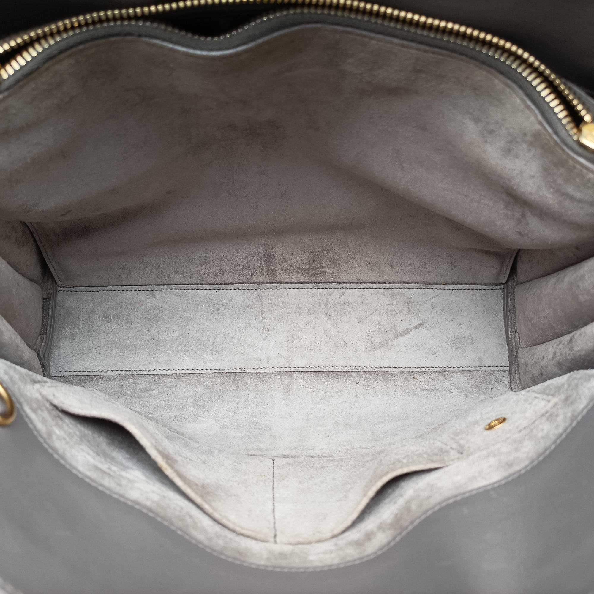 Pre-owned Yves Saint Laurent SAC DE JOUR Grey Leather 355153 shoulderbag | stylenewstar