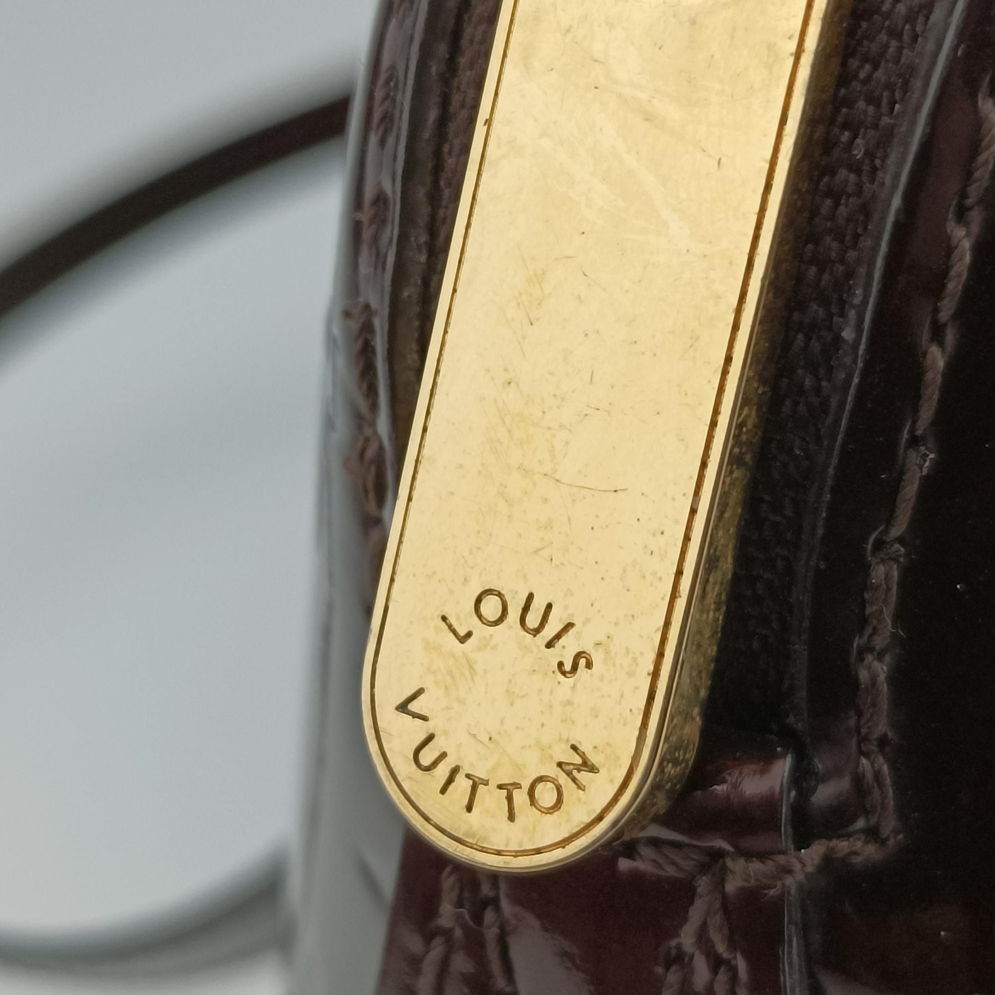 Vintage Louis Vuitton Avalon zip AMARANTE Vernis M91594 handbag | stylenewstar