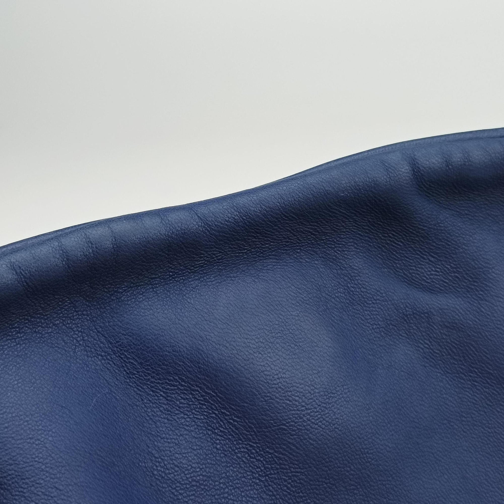 Pre-owned Bottega Veneta Intrecciato Navy lambskin  shoulderbag | stylenewstar