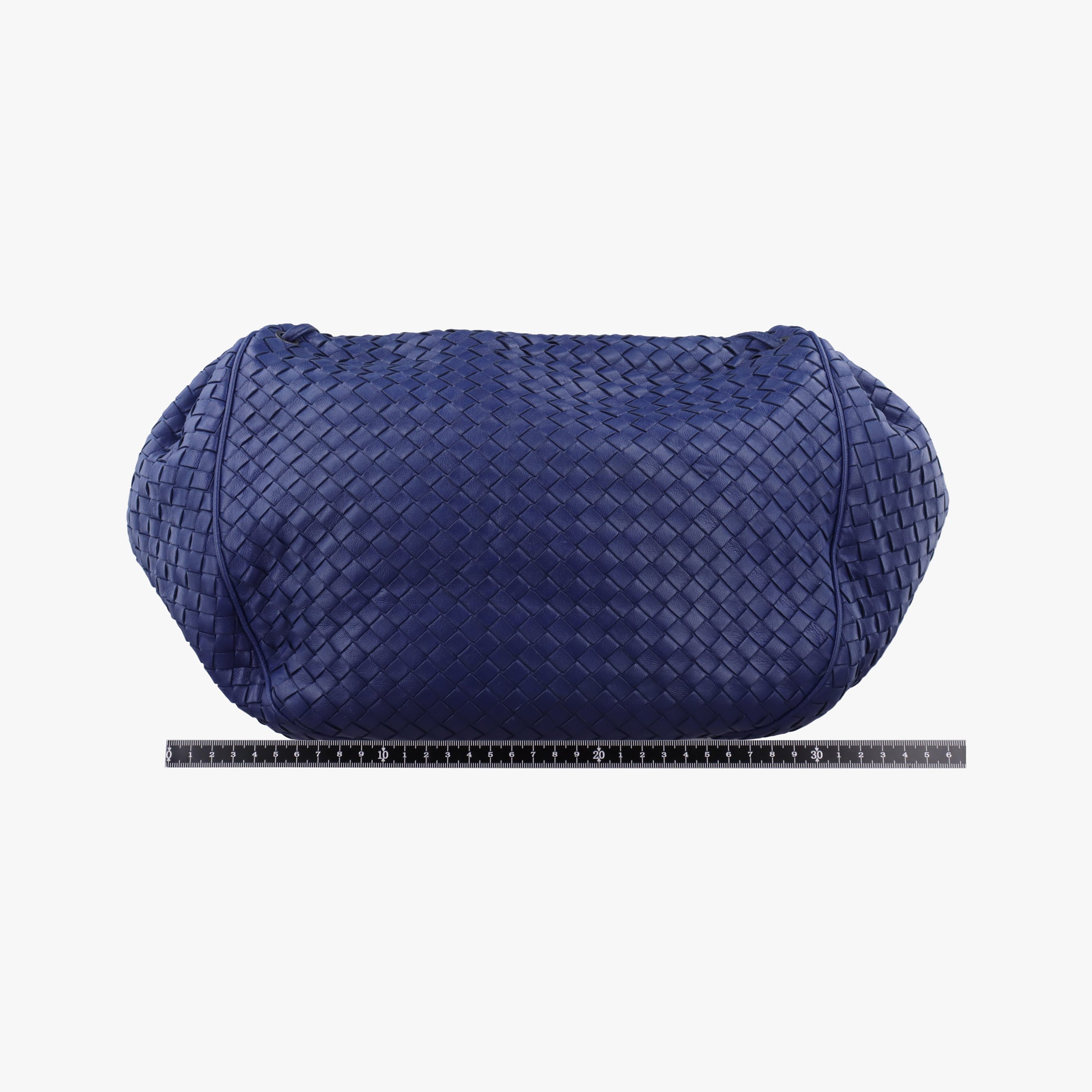 Pre-owned Bottega Veneta Intrecciato Navy lambskin  shoulderbag | stylenewstar