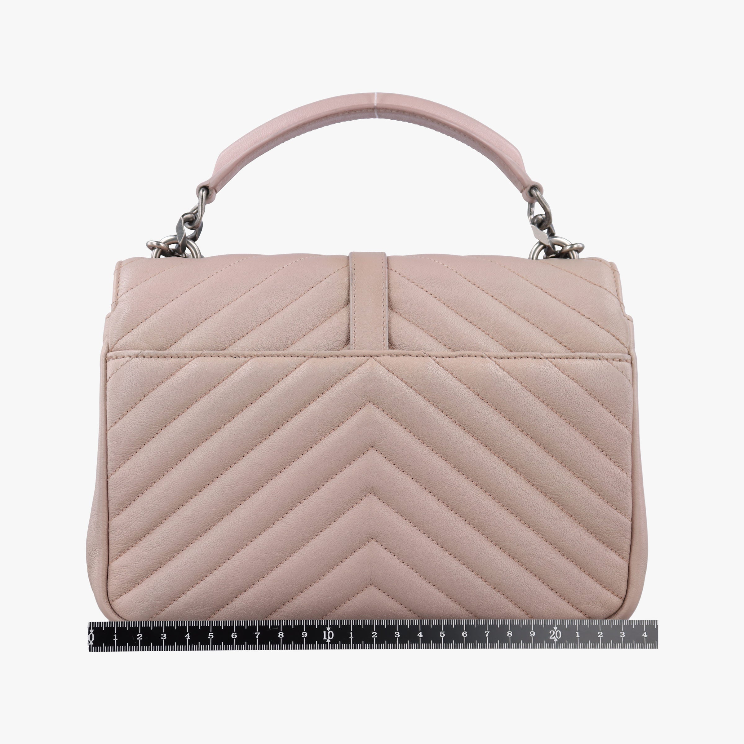 Pre-owned Yves Saint Laurent COLLEGE Pink Leather 428056 shoulderbag | stylenewstar