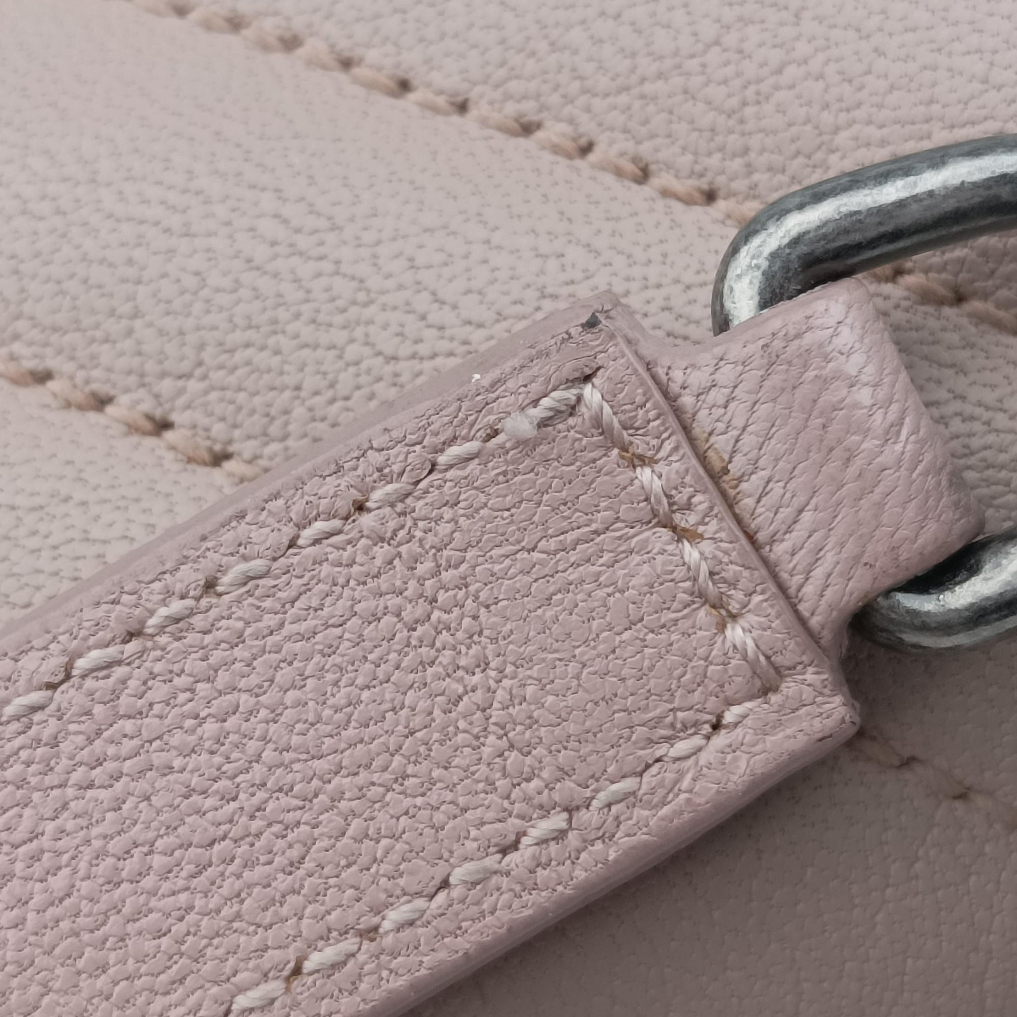 Pre-owned Yves Saint Laurent COLLEGE Pink Leather 428056 shoulderbag | stylenewstar