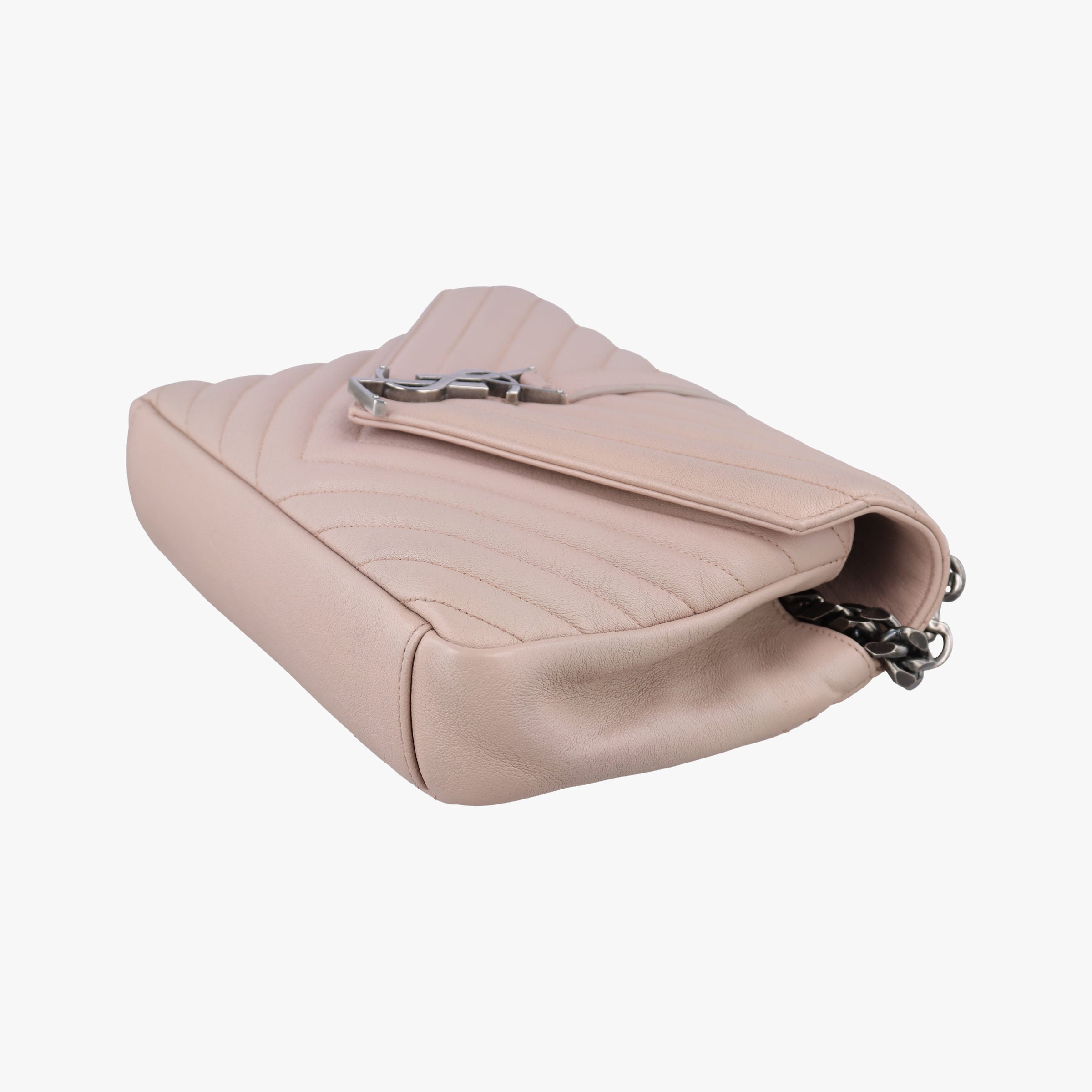Pre-owned Yves Saint Laurent COLLEGE Pink Leather 428056 shoulderbag | stylenewstar