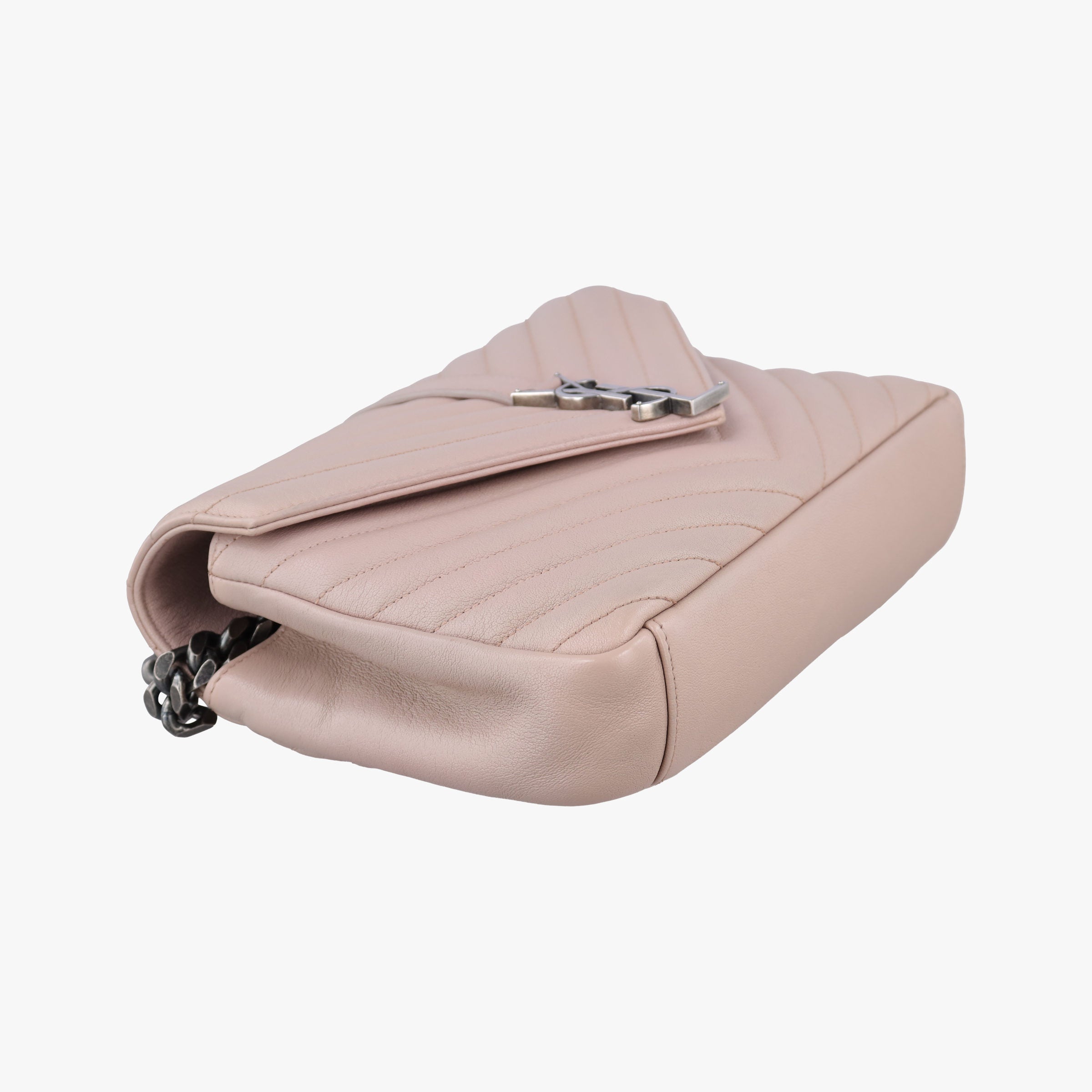 Pre-owned Yves Saint Laurent COLLEGE Pink Leather 428056 shoulderbag | stylenewstar