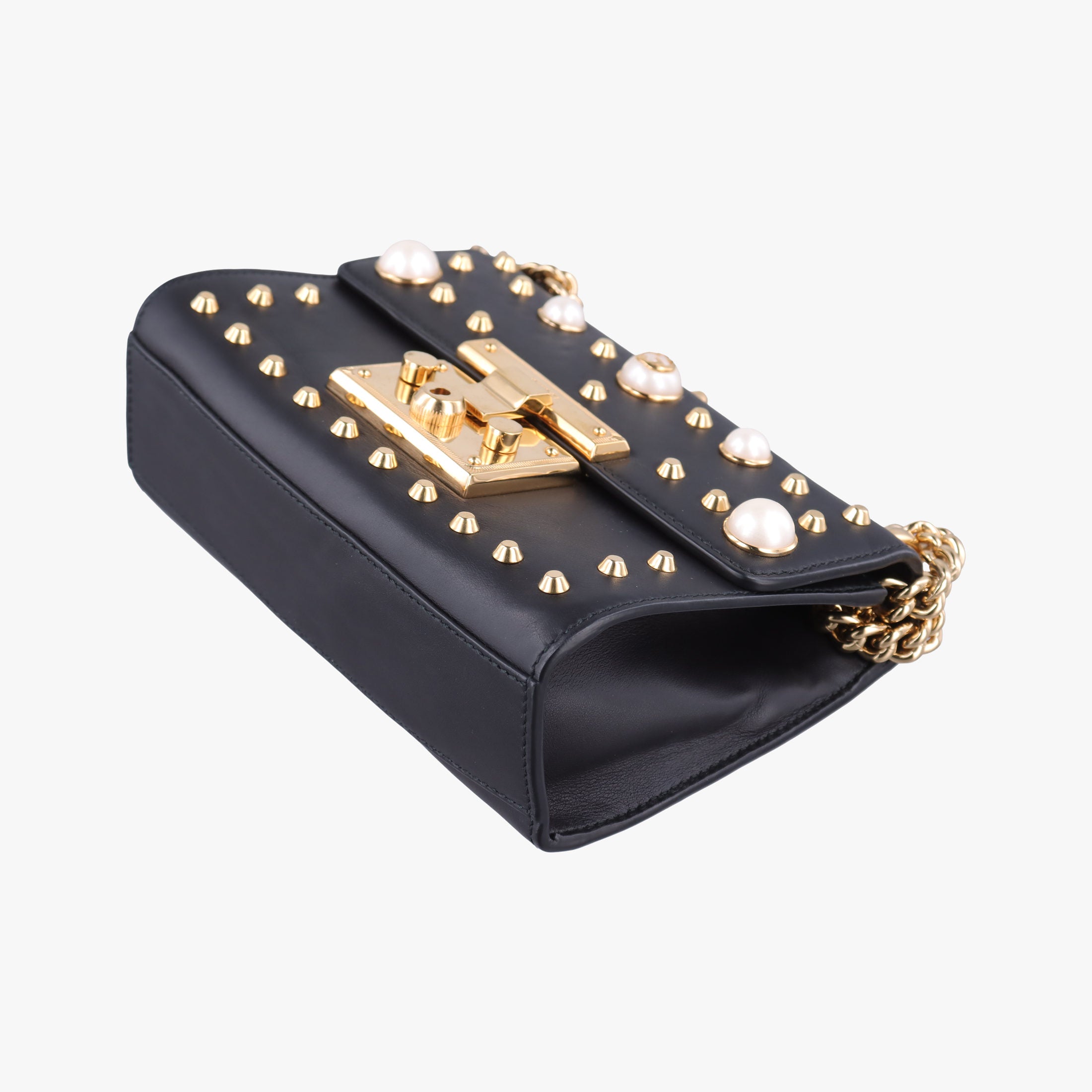 Secondhand Gucci Padlock Black Leather 432182 shoulderbag | stylenewstar
