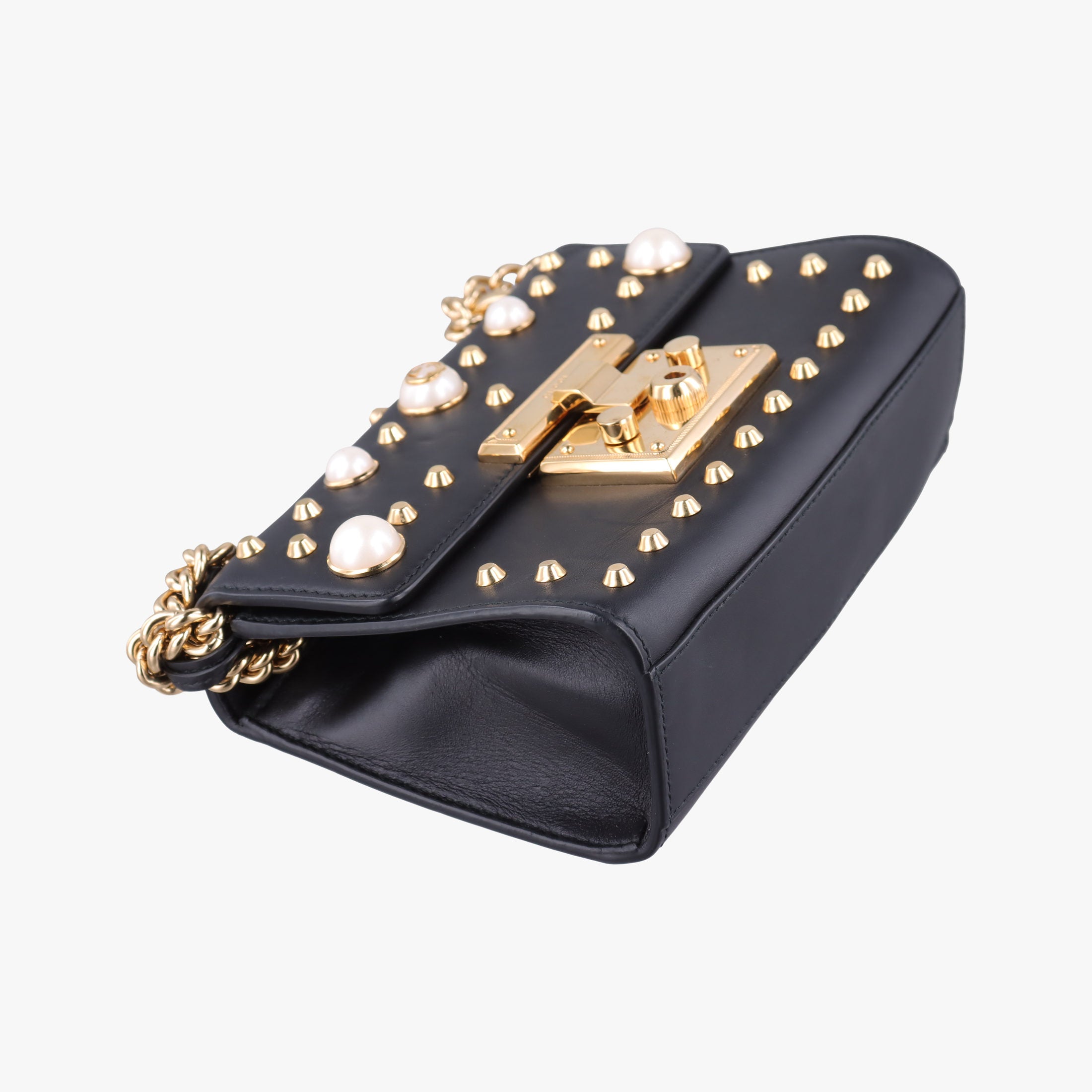 Secondhand Gucci Padlock Black Leather 432182 shoulderbag | stylenewstar